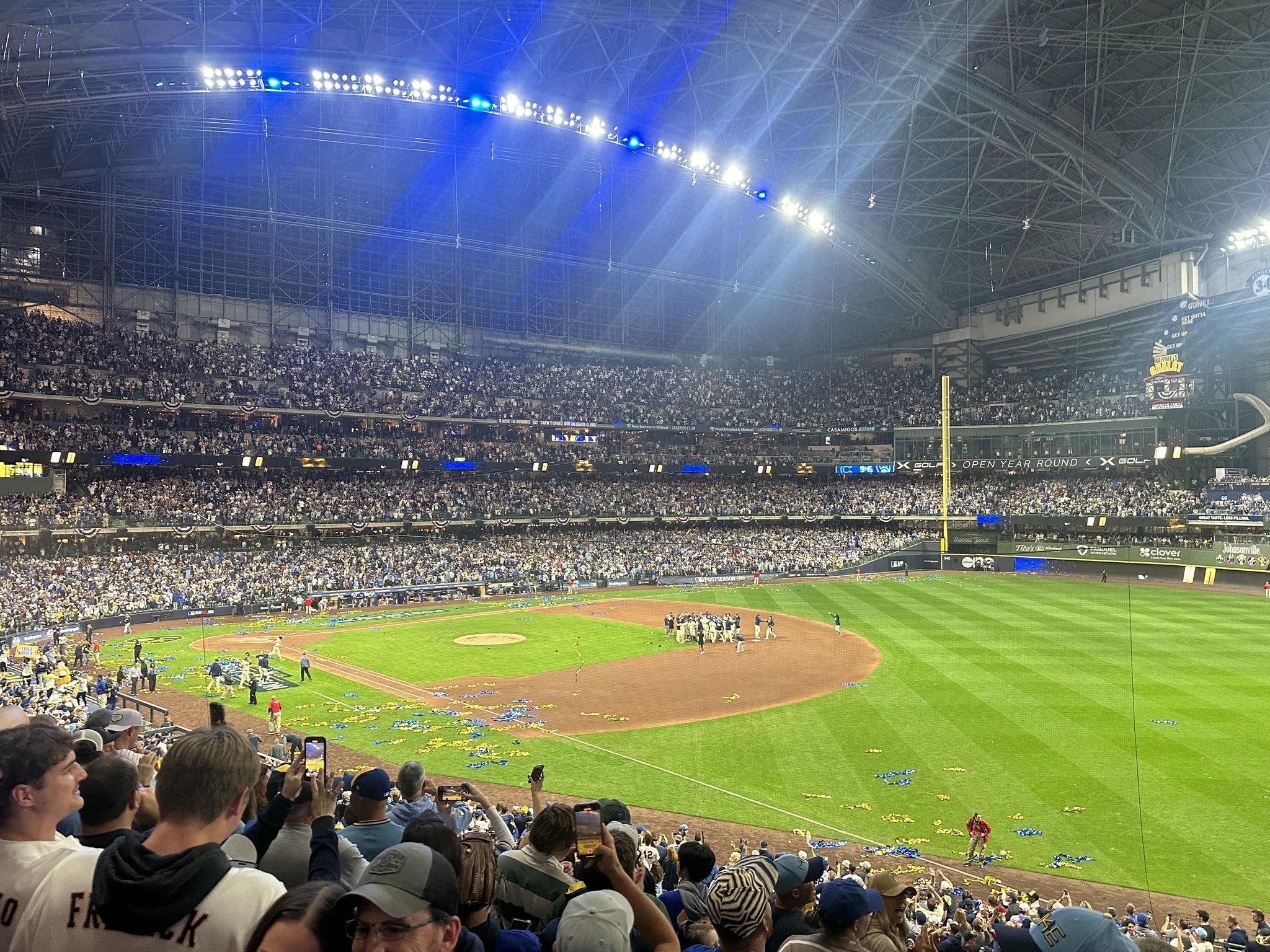 Real Fan View taken from Section 209 at American Family Field by Jerry K