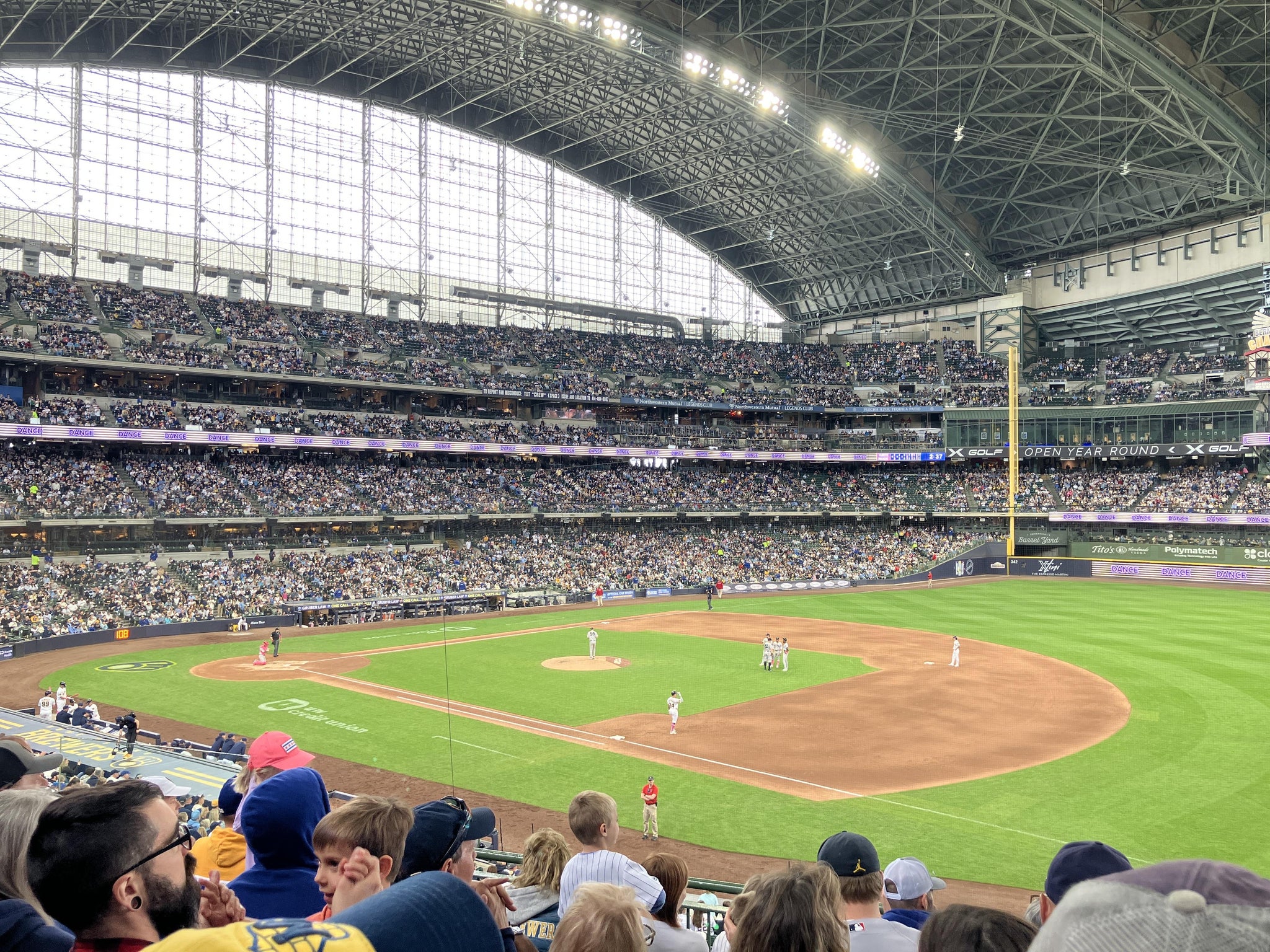 Real Fan View taken from Section 210 at American Family Field by Tiffany G