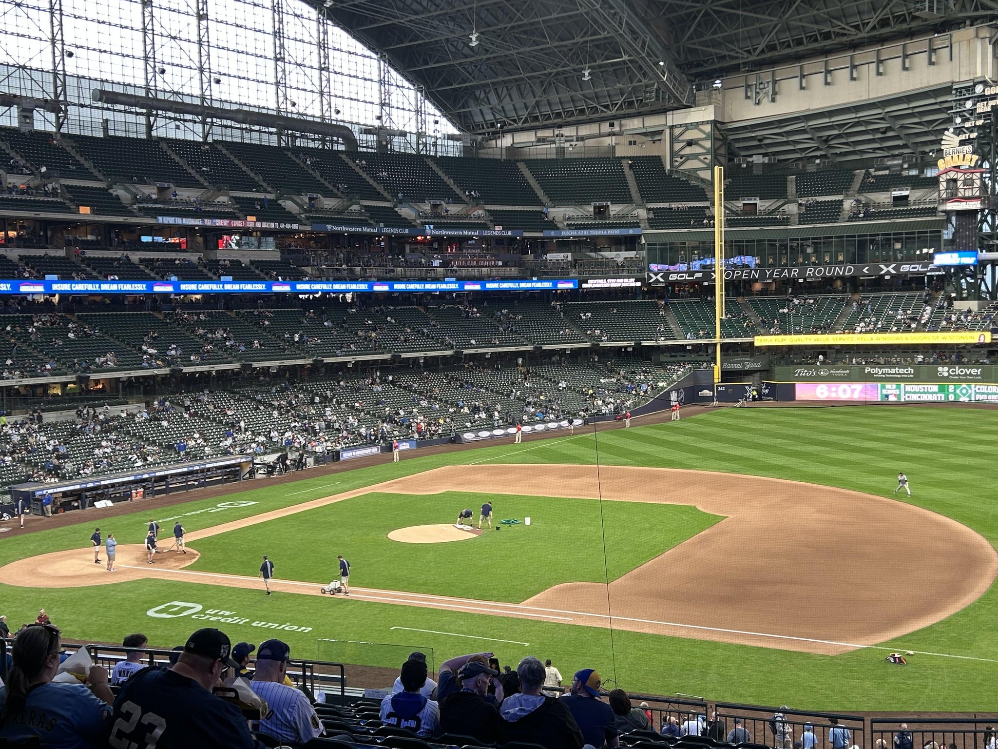 Real Fan View taken from Section 211 at American Family Field by Stephen A