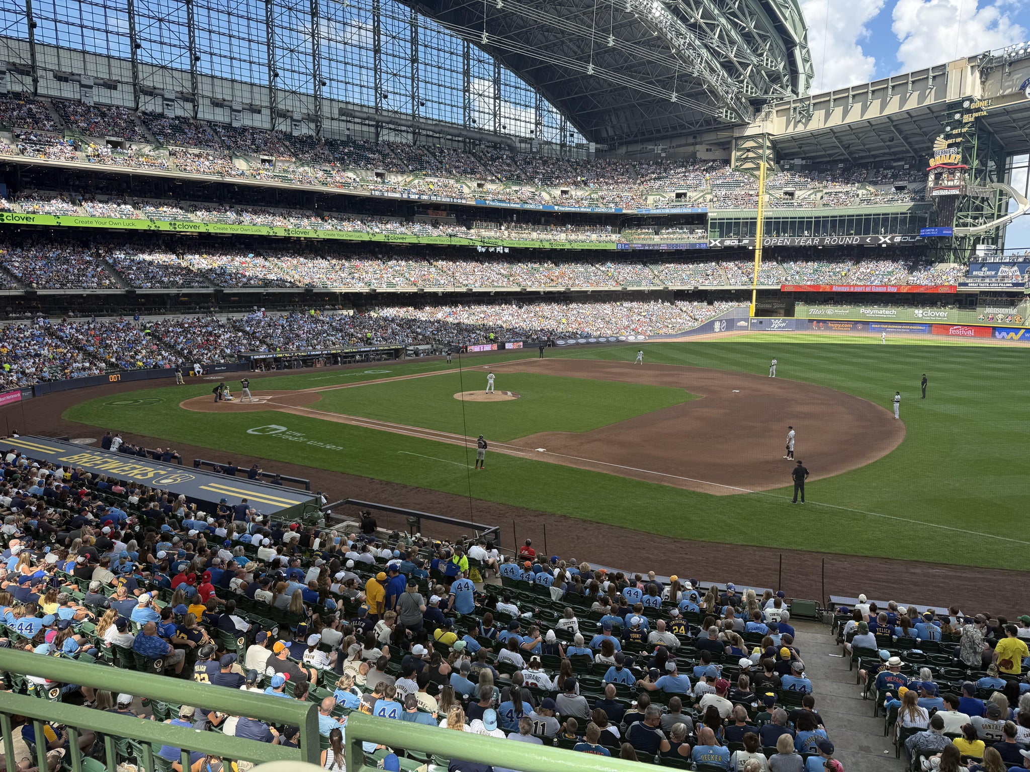 Real Fan View taken from Section 211 at American Family Field by Alan G