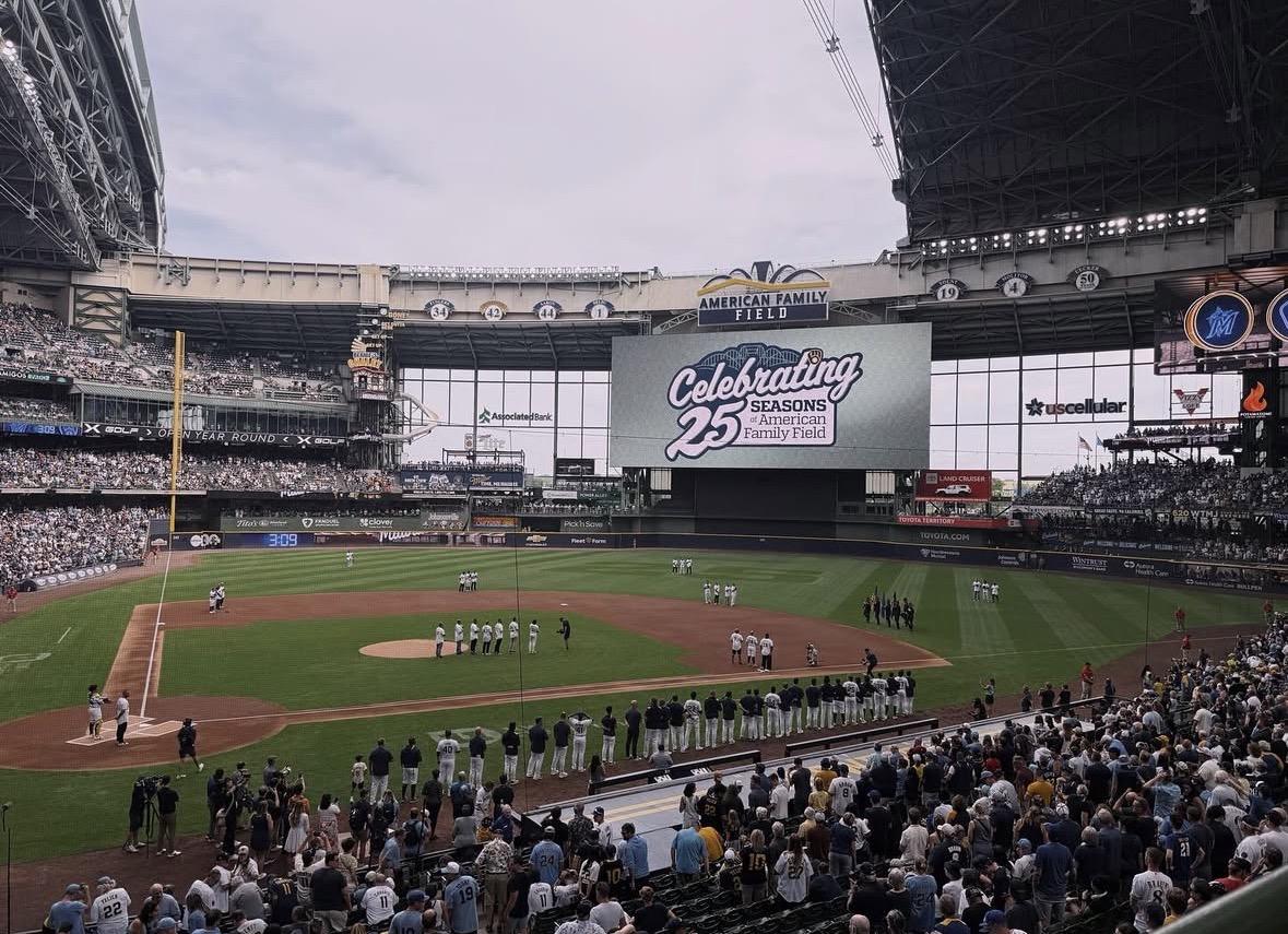 Real Fan View taken from Section 215 at American Family Field by Ron H