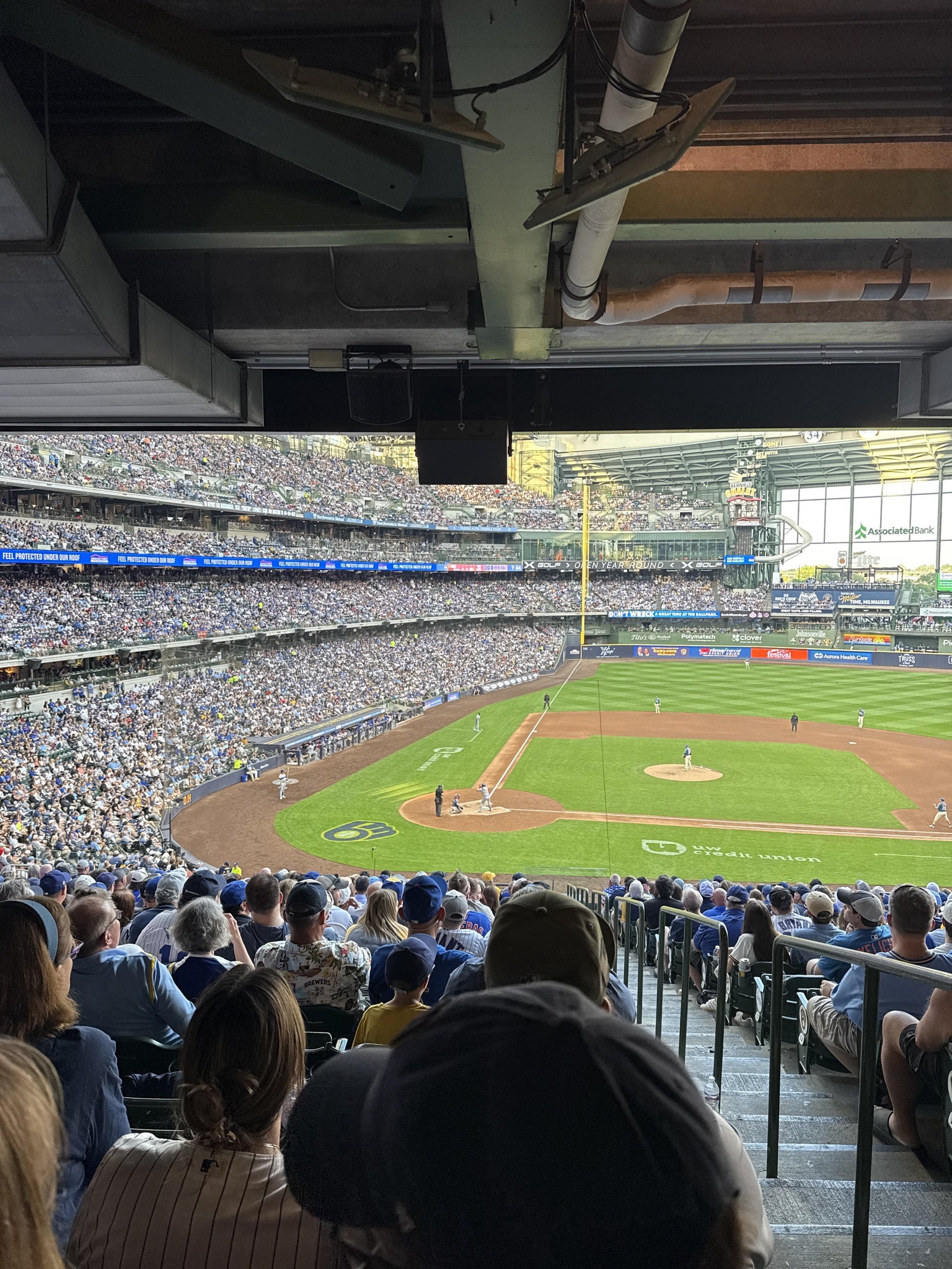 Real Fan View taken from Section 215 at American Family Field by Matt A