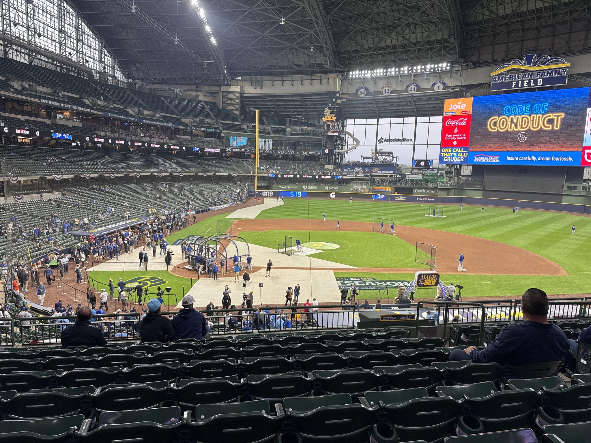 Real Fan View taken from Section 215 at American Family Field by Theresa L