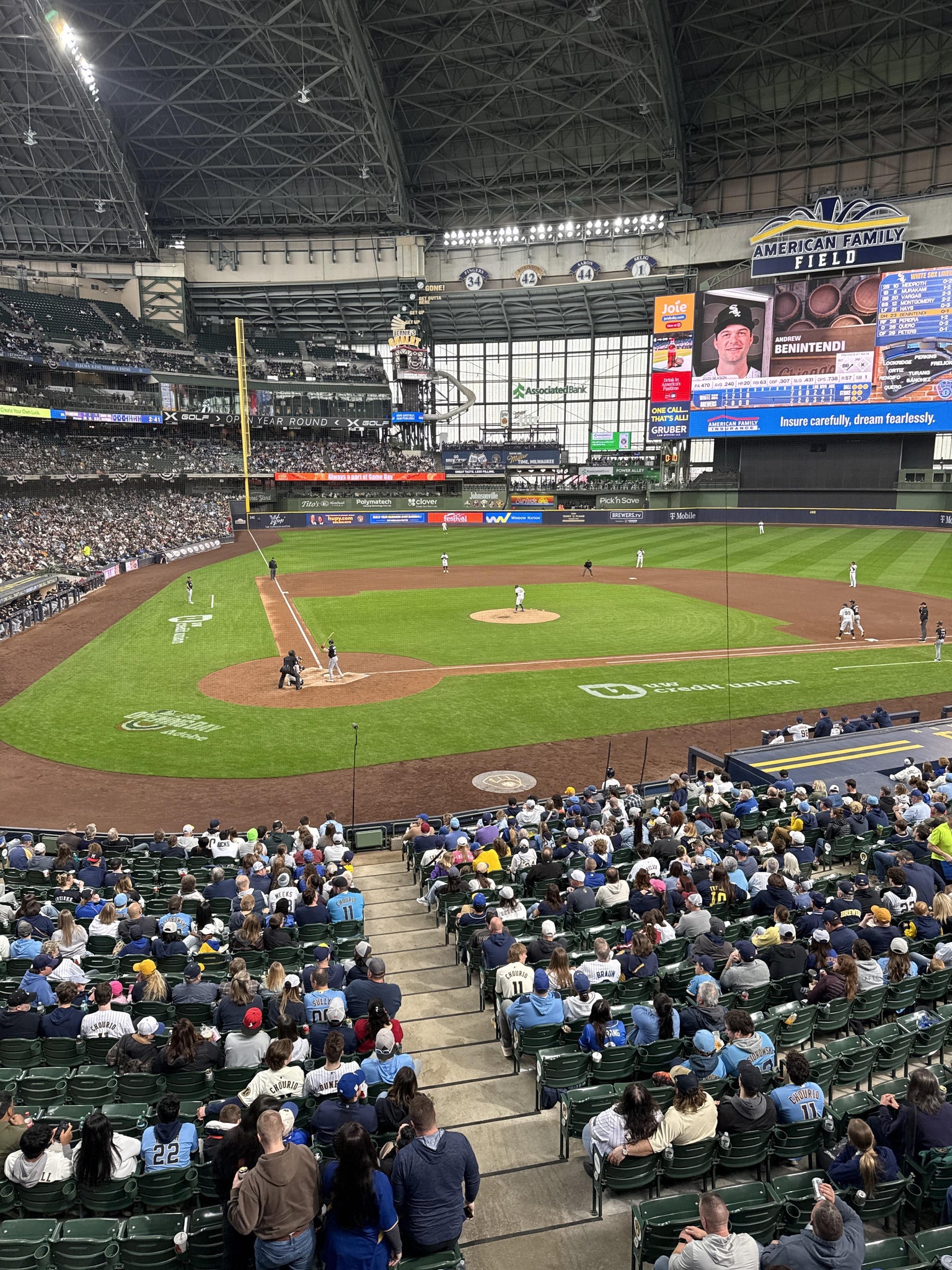 Real Fan View taken from Section 216 at American Family Field by James W