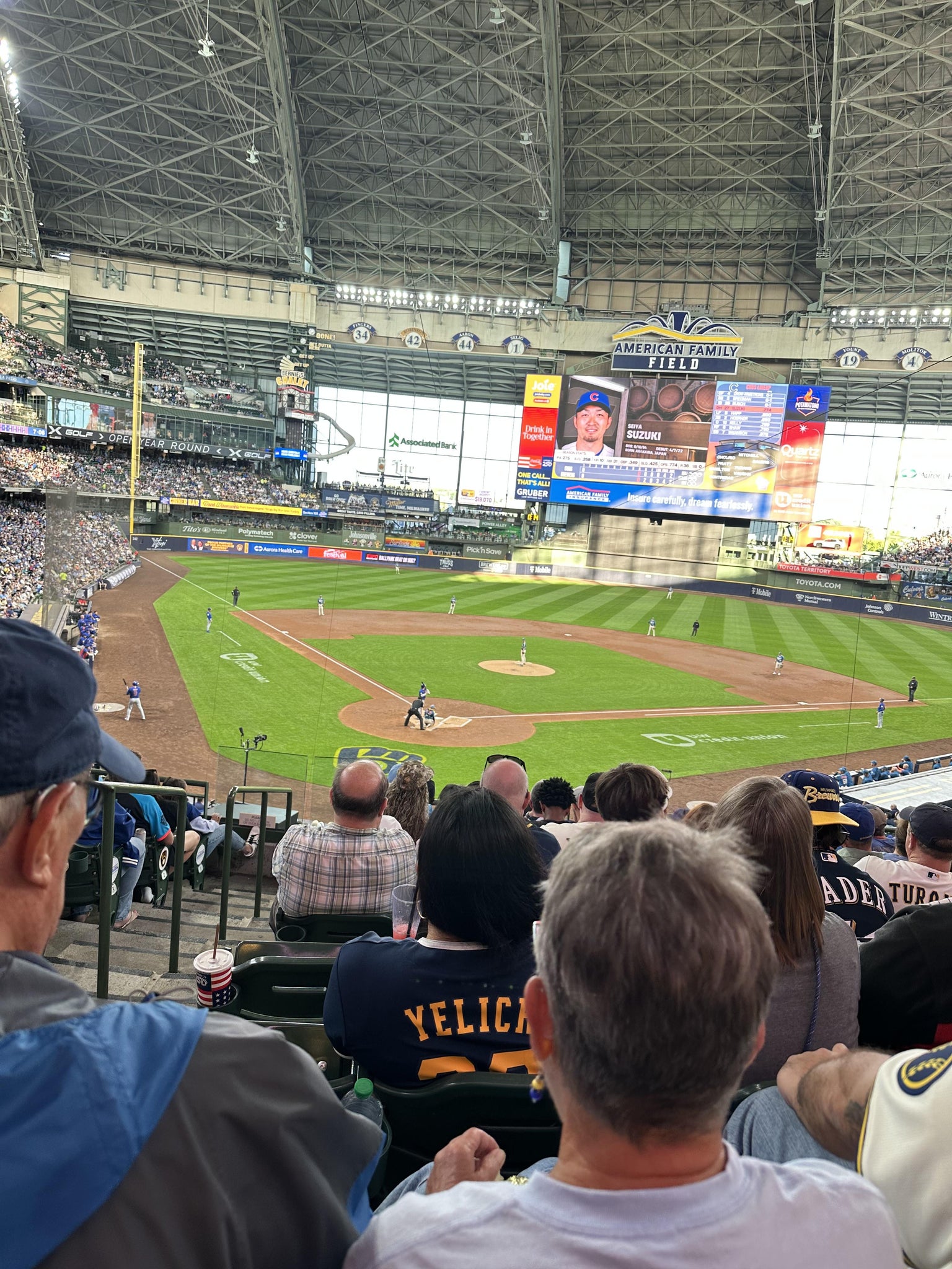 Real Fan View taken from Section 217 at American Family Field by Stephanie T