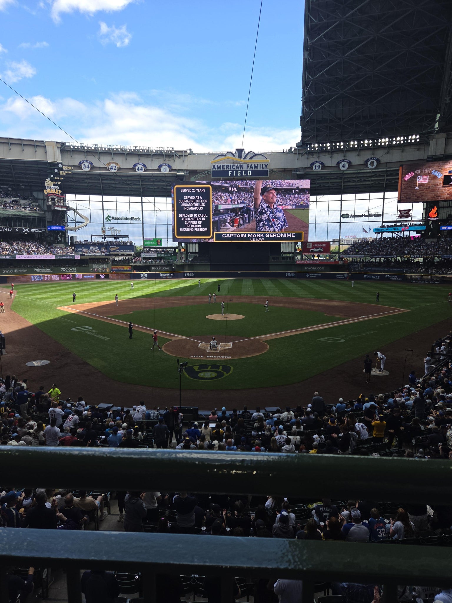 Real Fan View taken from Section 218 at American Family Field by Aaron W