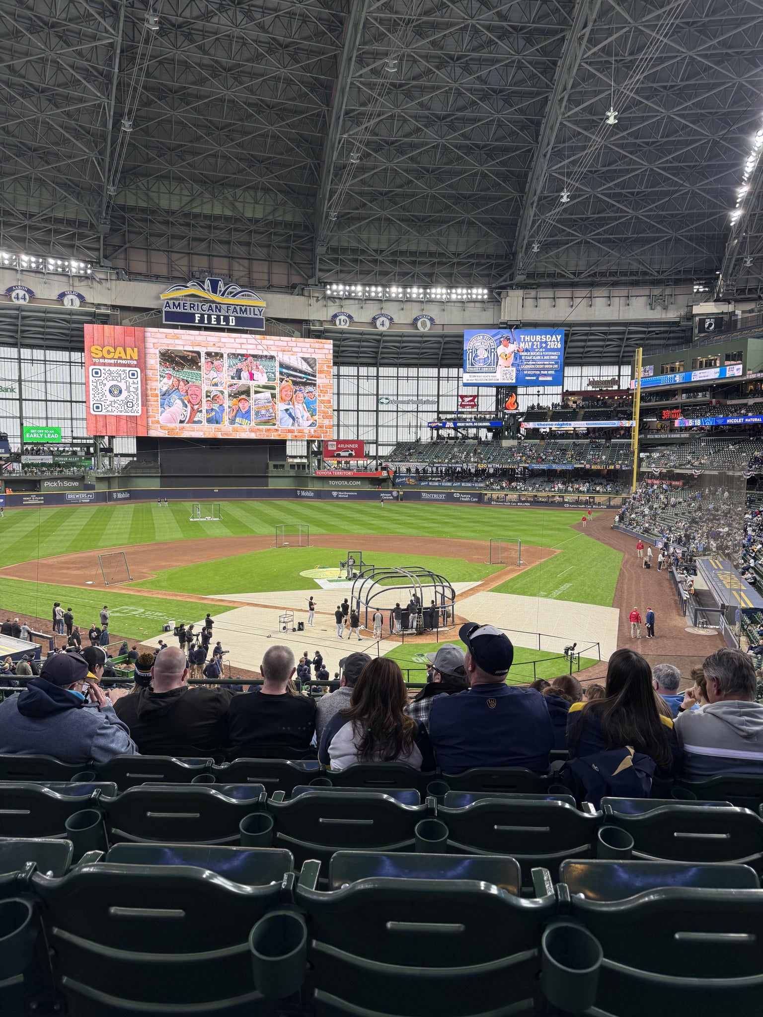 Real Fan View taken from Section 220 at American Family Field by Erin E