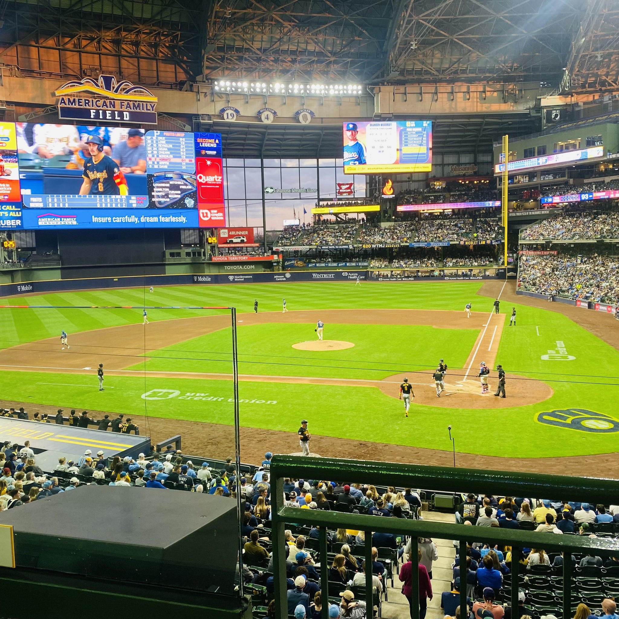 Real Fan View taken from Section 221 at American Family Field by Anonymous User