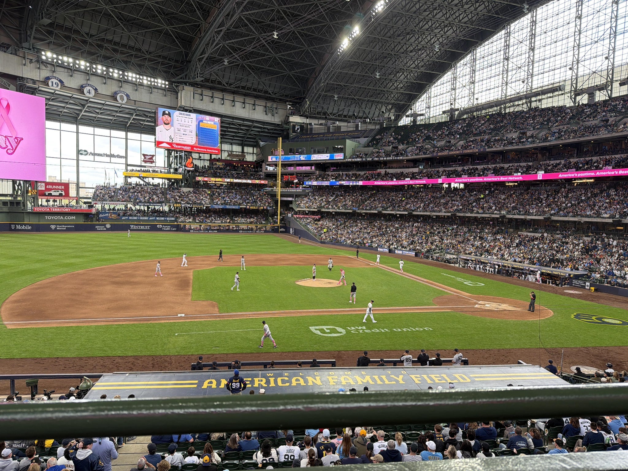 Real Fan View taken from Section 224 at American Family Field by Chris B
