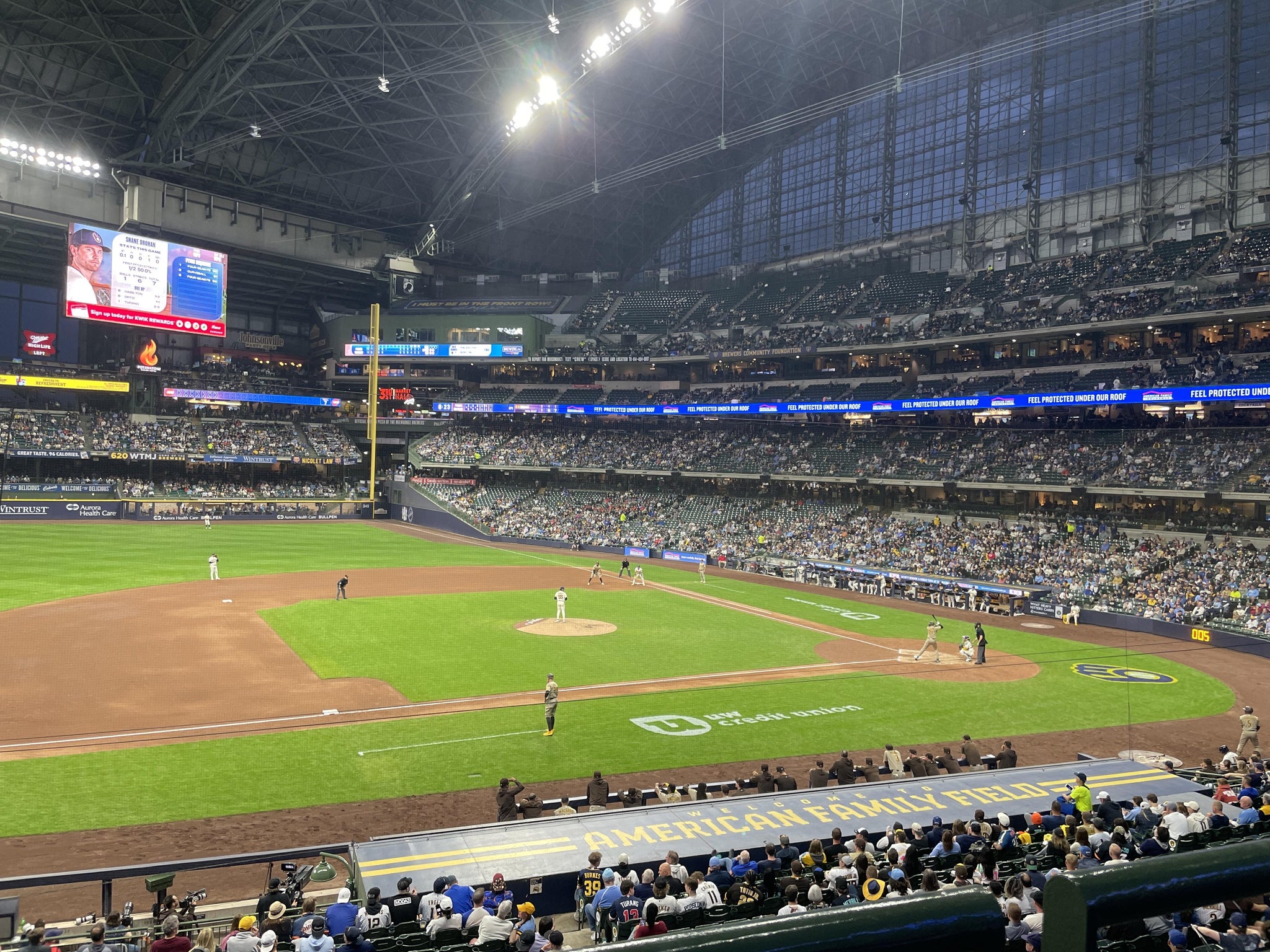 Real Fan View taken from Section 225 at American Family Field by Kaylee B