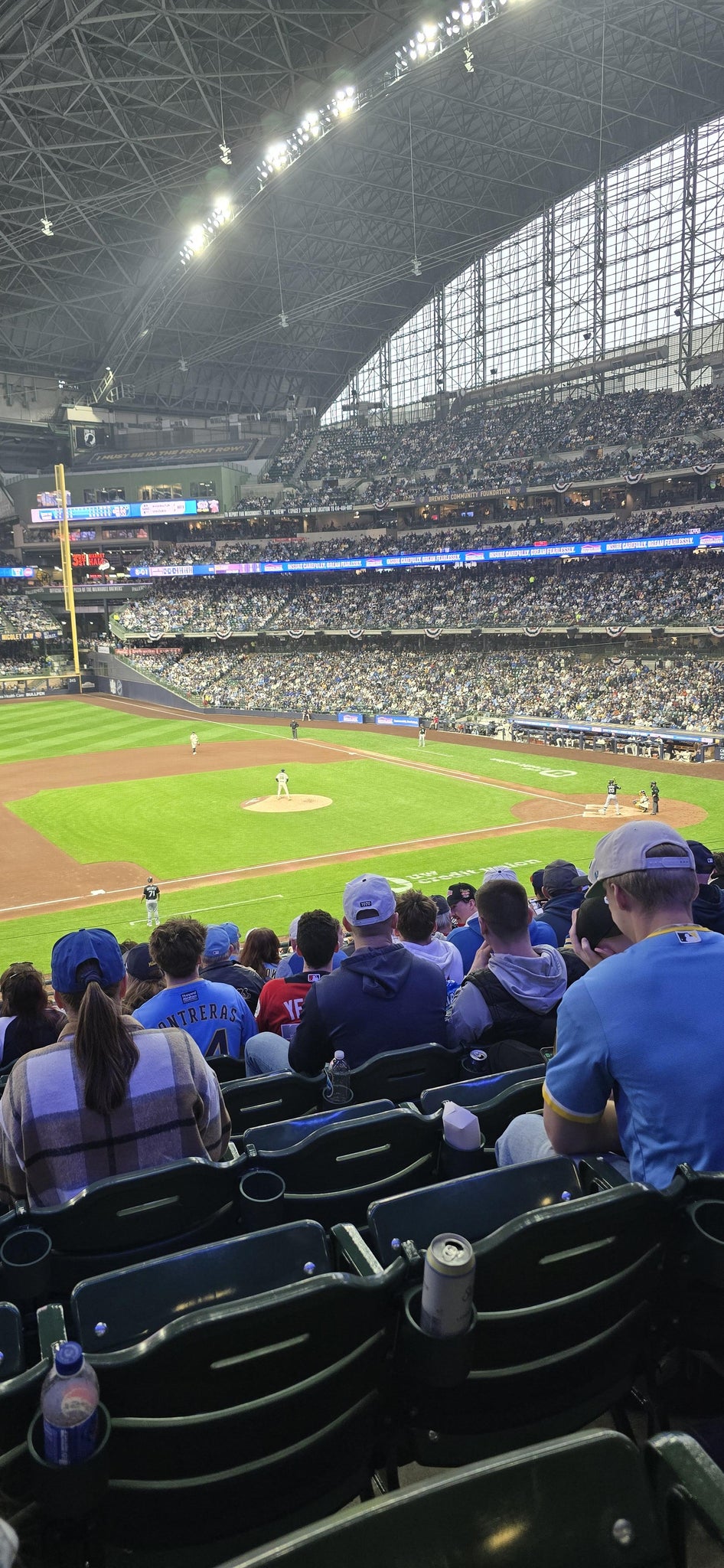 Real Fan View taken from Section 225 at American Family Field by Dennis M