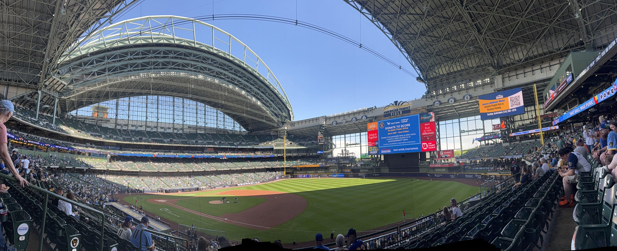 Real Fan View taken from Section 225 at American Family Field by Maria A