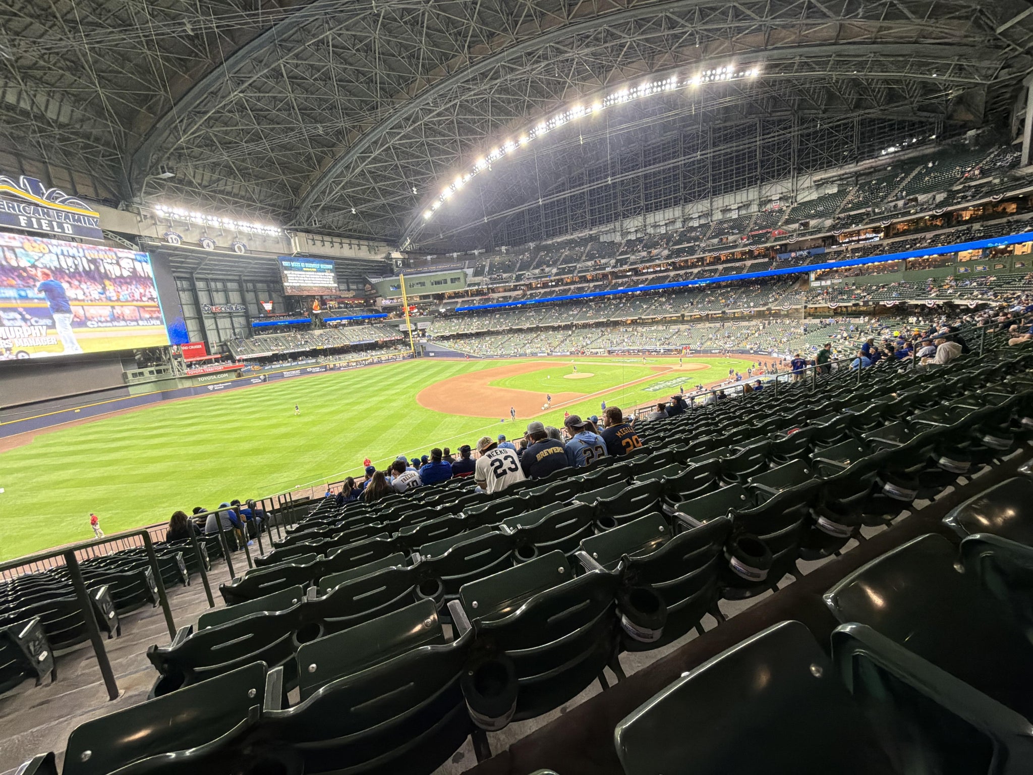 Real Fan View taken from Section 228 at American Family Field by Todd J