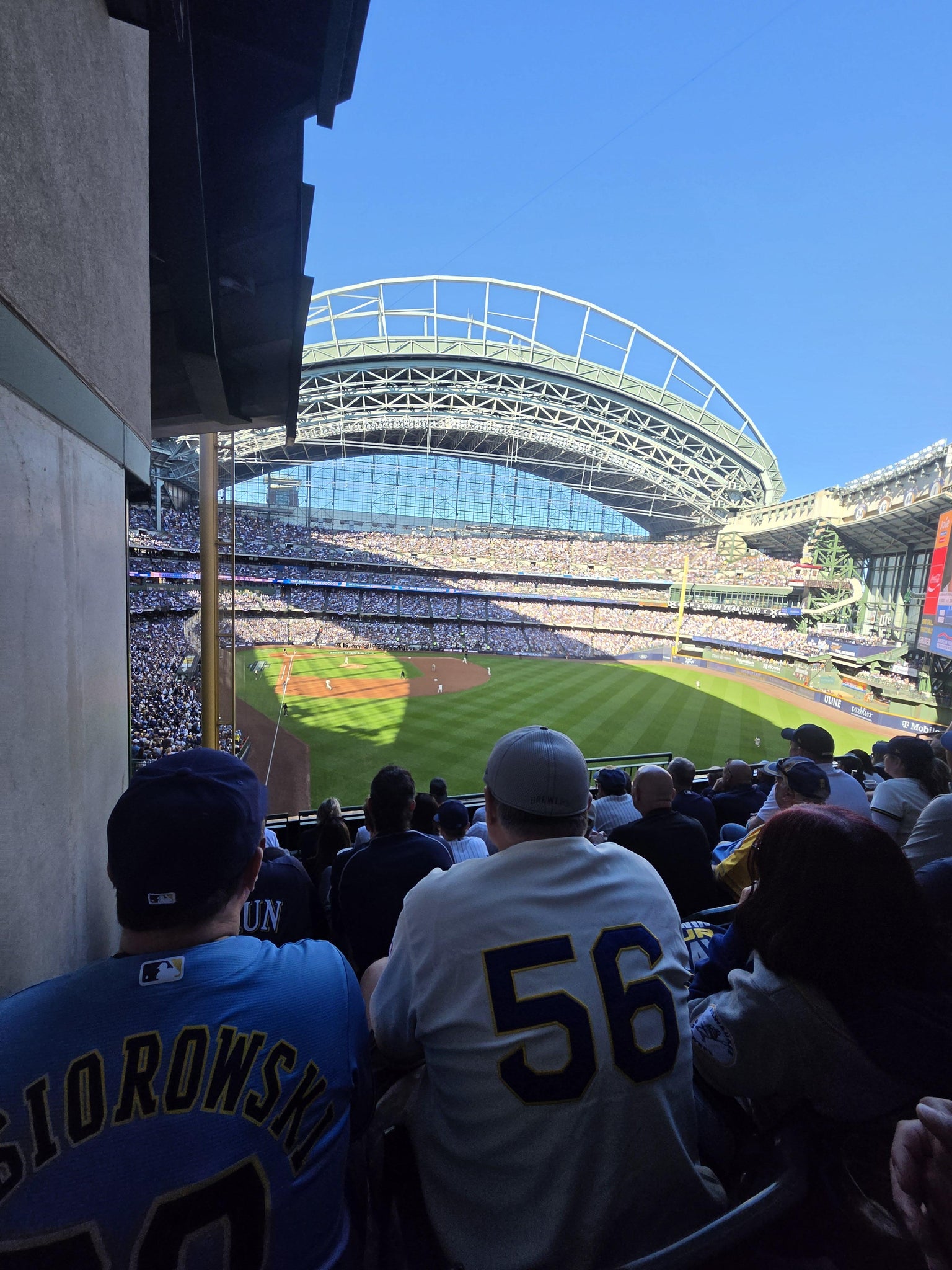 Real Fan View taken from Section 305 at American Family Field by Anne M