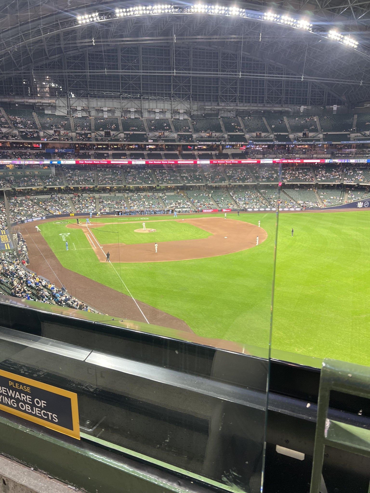 Real Fan View taken from Section 306 at American Family Field by Claud Z