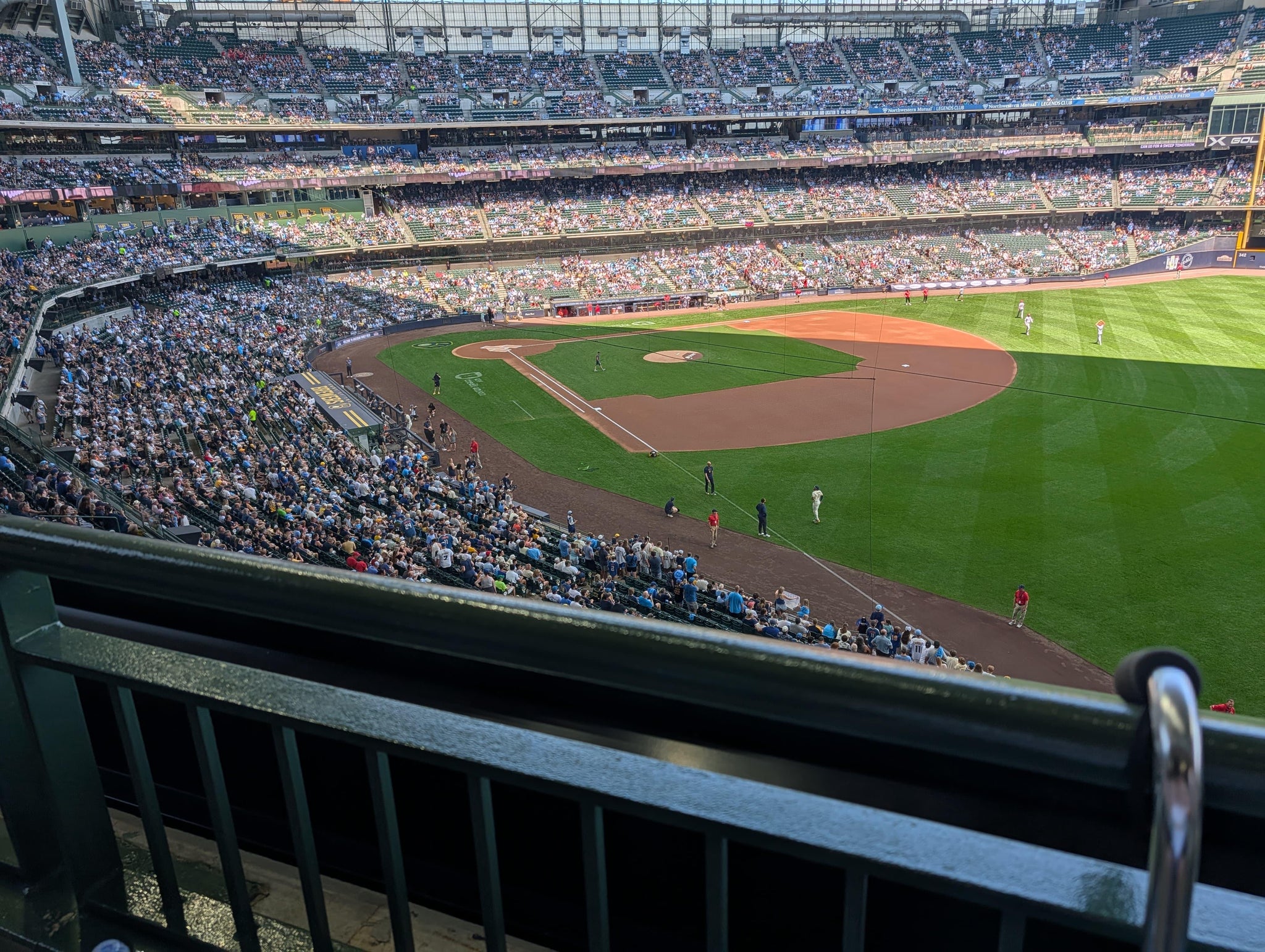 Real Fan View taken from Section 309 at American Family Field by Joseph P