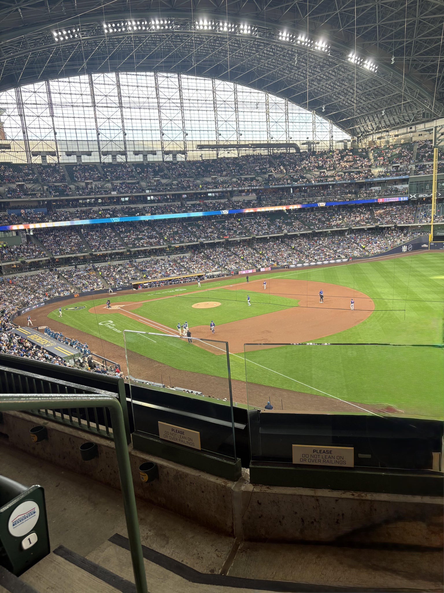 Real Fan View taken from Section 310 at American Family Field by Paul C