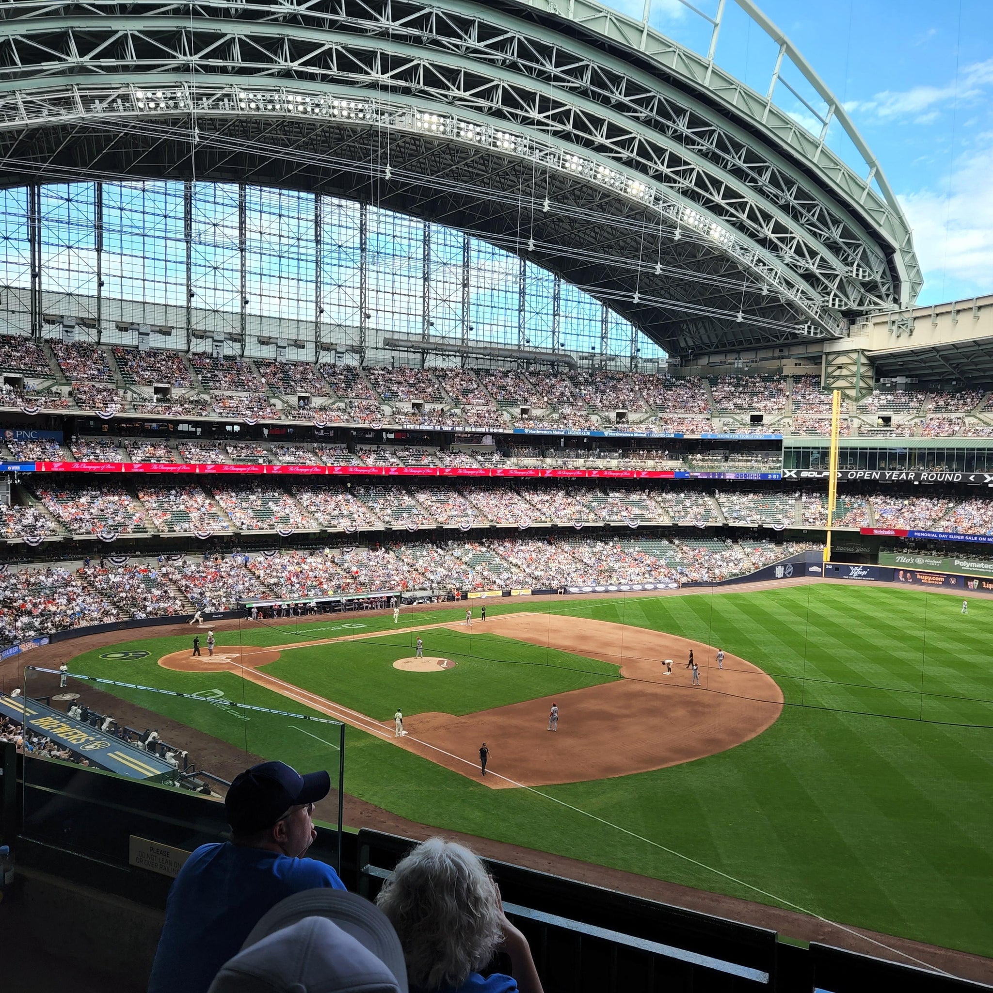 Real Fan View taken from Section 312 at American Family Field by Amanda G