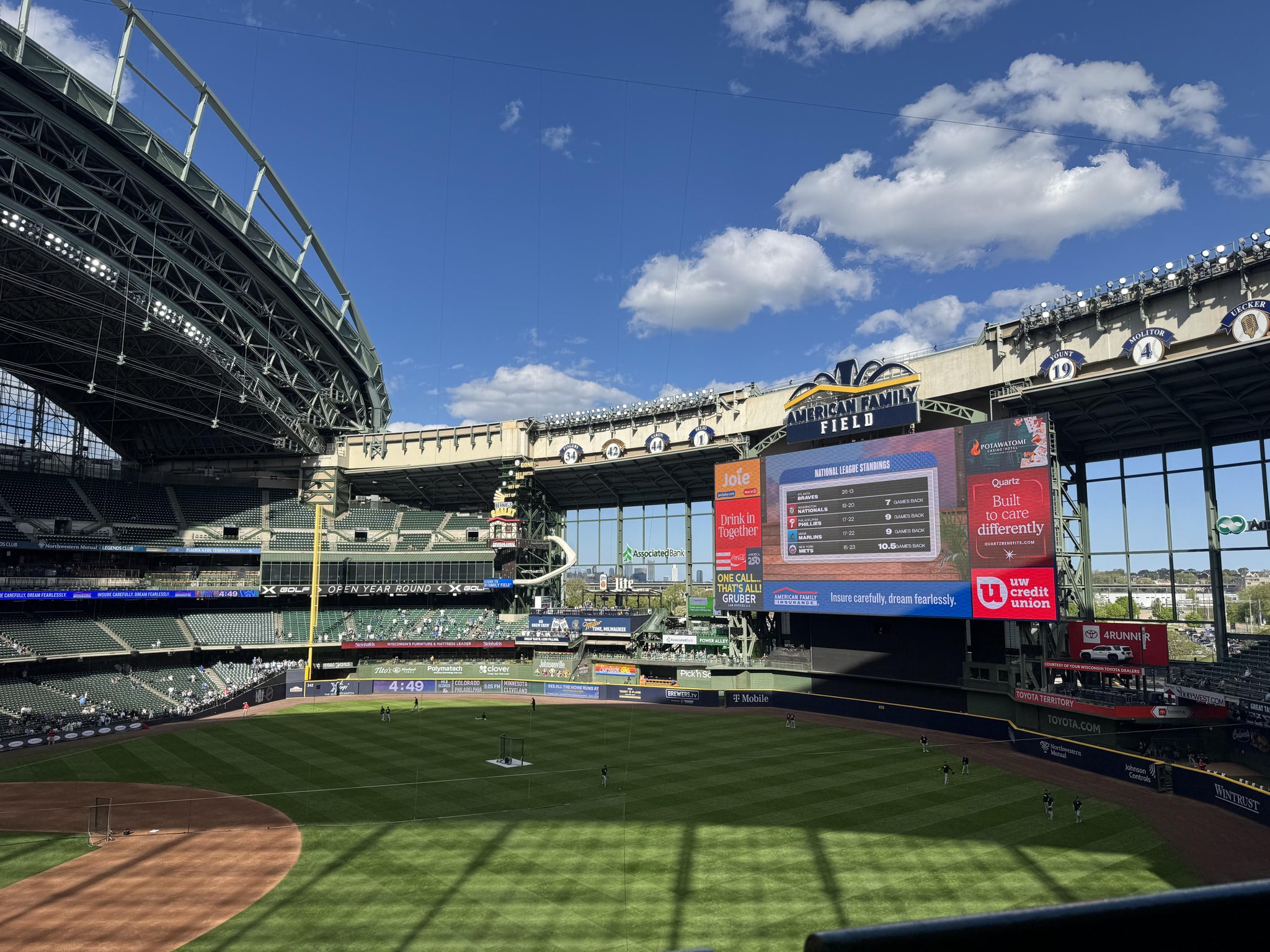 Real Fan View taken from Section 313 at American Family Field by Joshua C