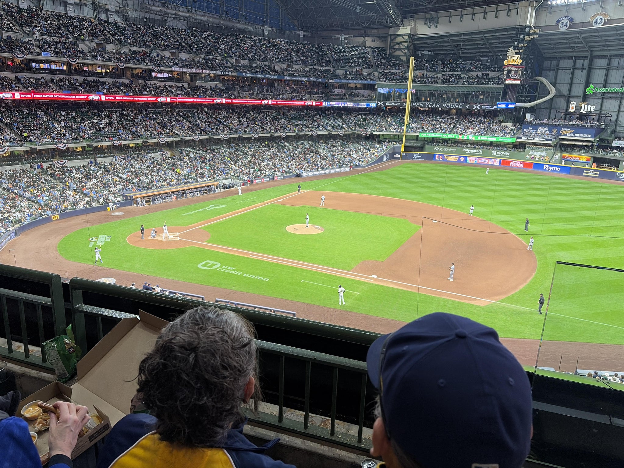 Real Fan View taken from Section 318 at American Family Field by Matt S