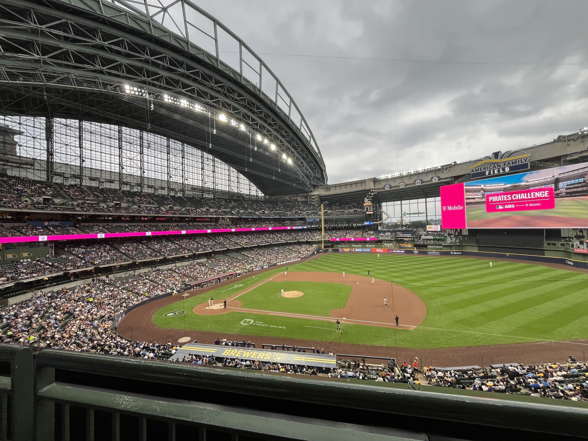 Real Fan View taken from Section 319 at American Family Field by Martin M