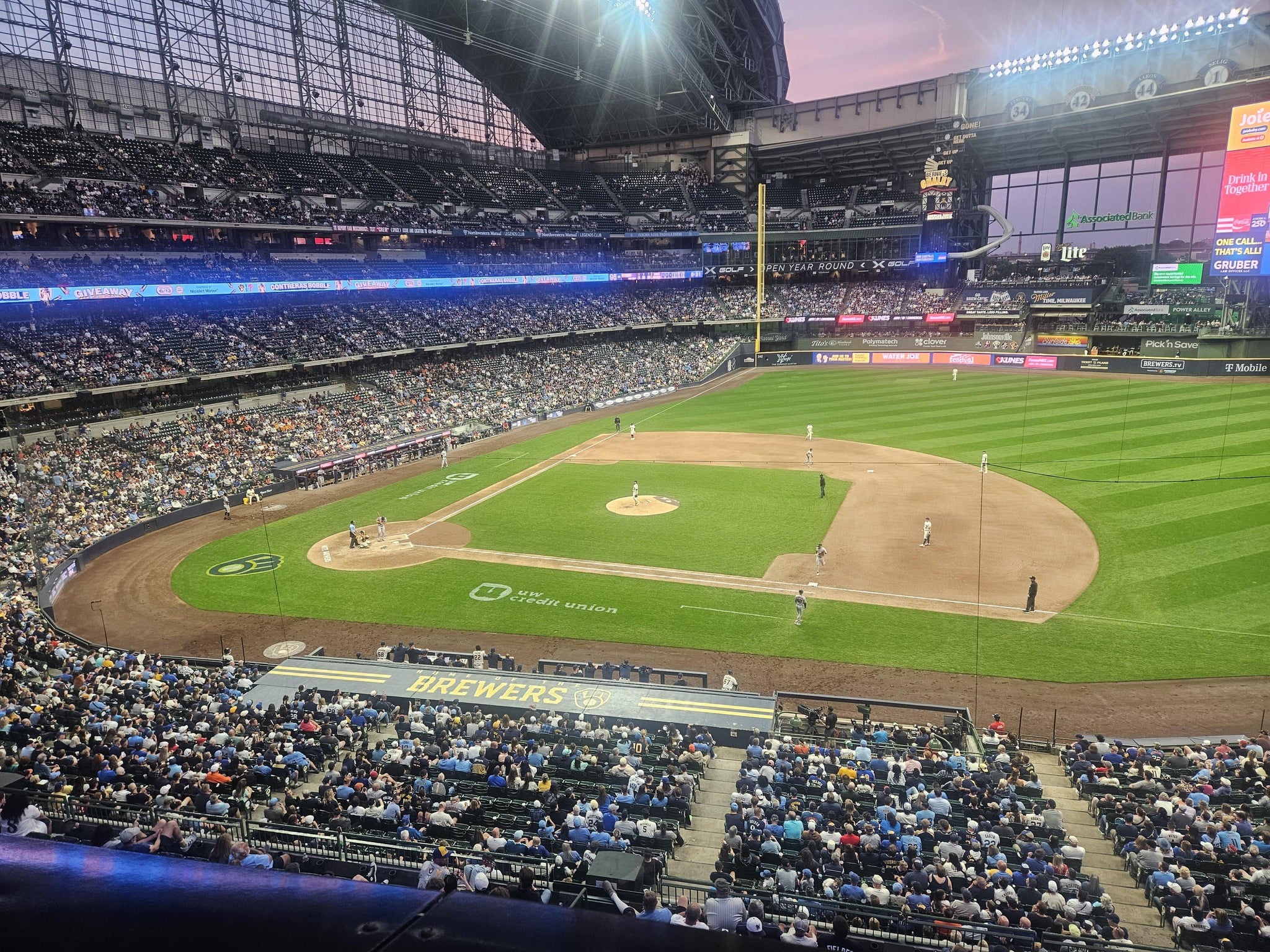 Real Fan View taken from Section 319 at American Family Field by John S