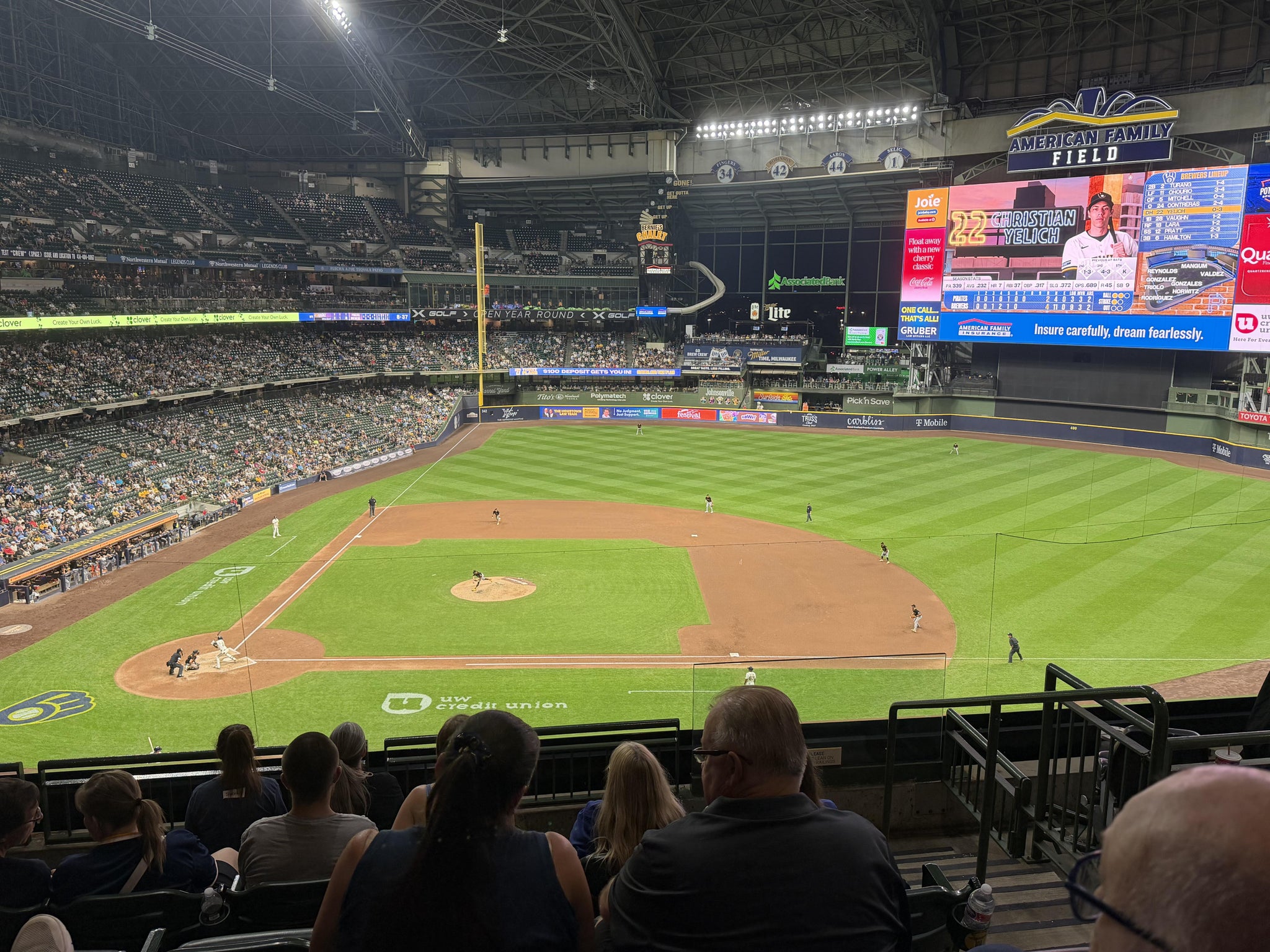 Real Fan View taken from Section 321 at American Family Field by William H
