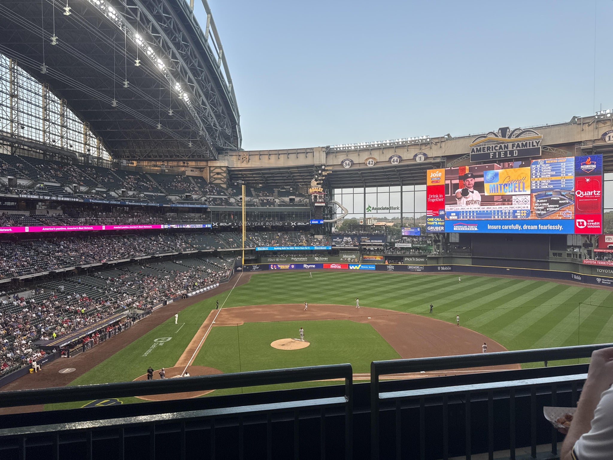 Real Fan View taken from Section 322 at American Family Field by Erin E