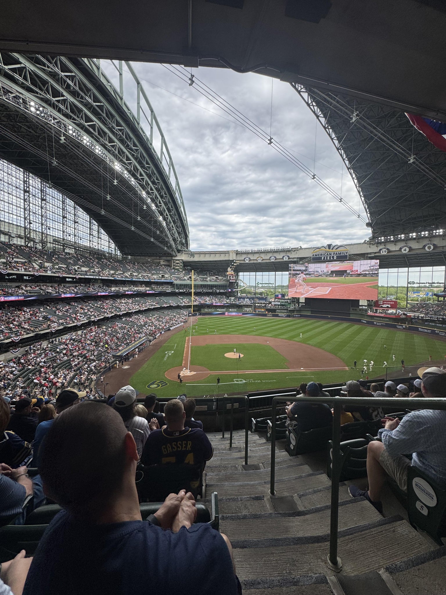 Real Fan View taken from Section 324 at American Family Field by John R