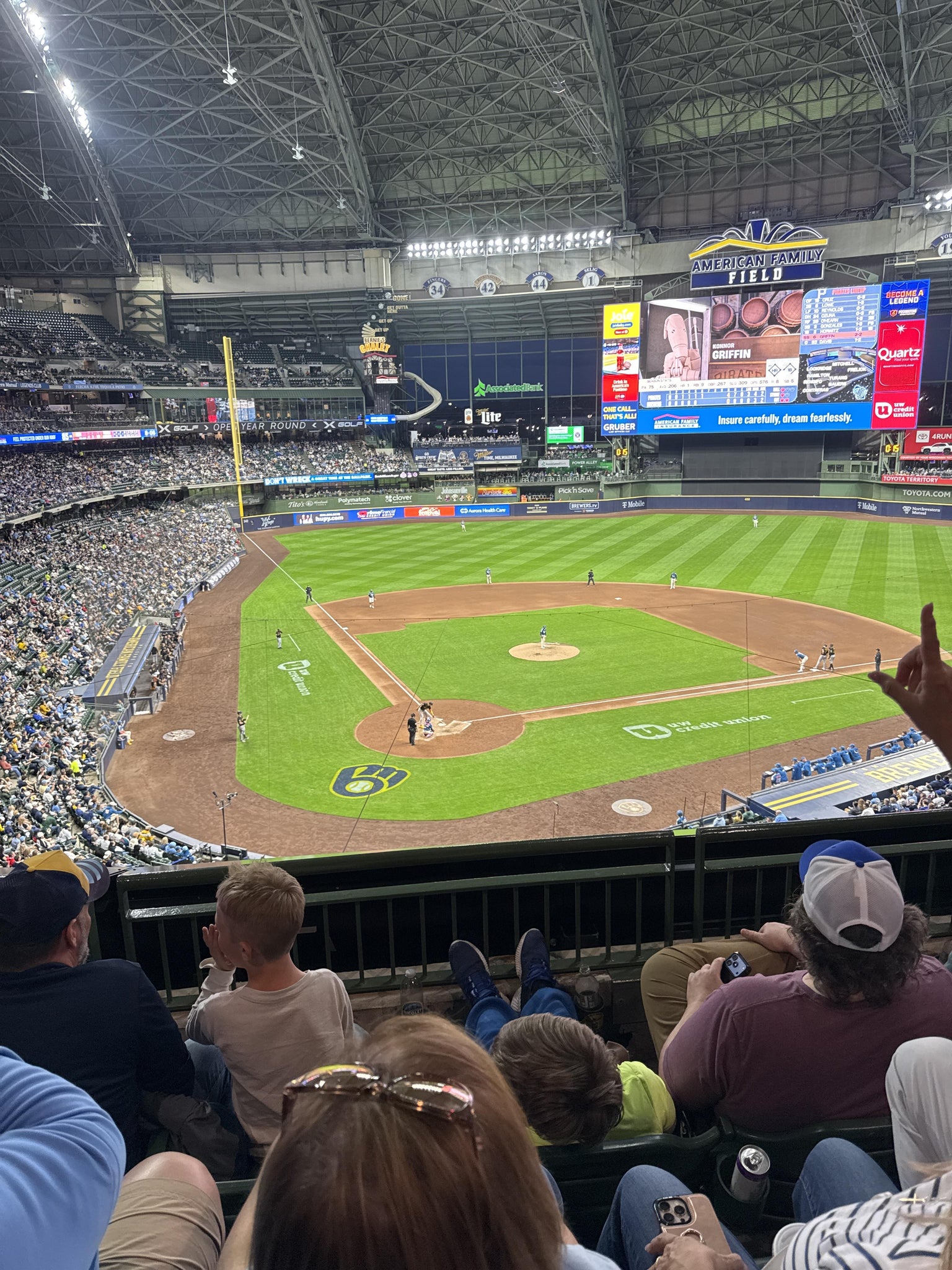 Real Fan View taken from Section 326 at American Family Field by Tayler P