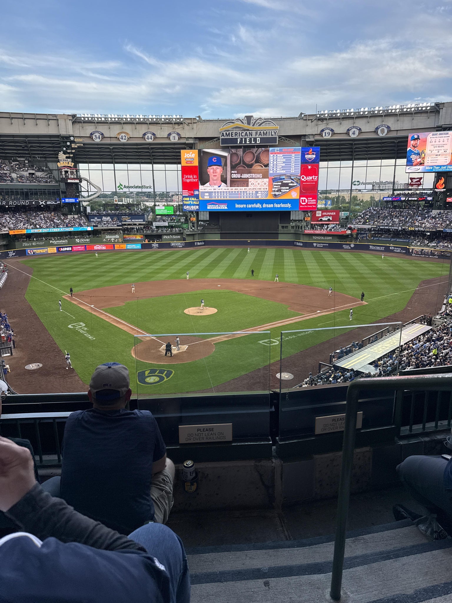Real Fan View taken from Section 328 at American Family Field by Brian W