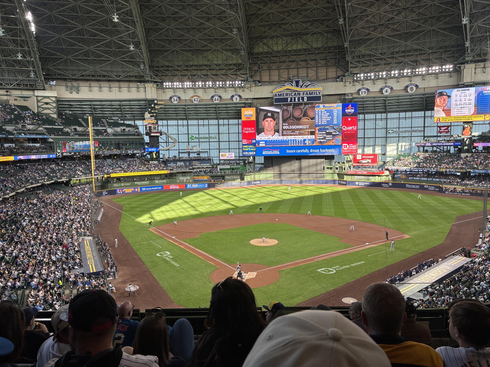 Real Fan View taken from Section 328 at American Family Field by Tony G