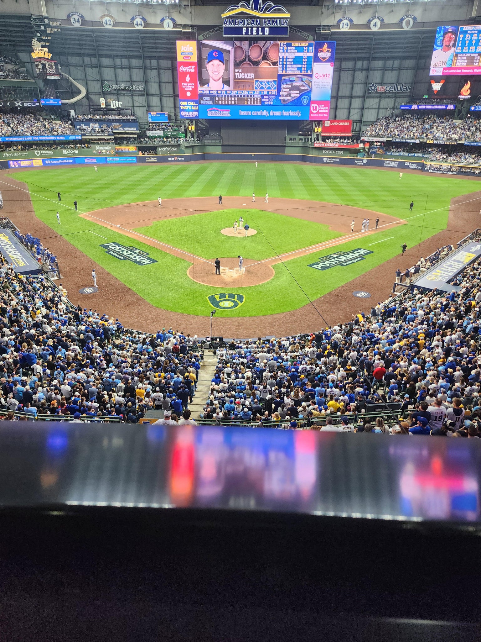Real Fan View taken from Section 329 at American Family Field by Alan B