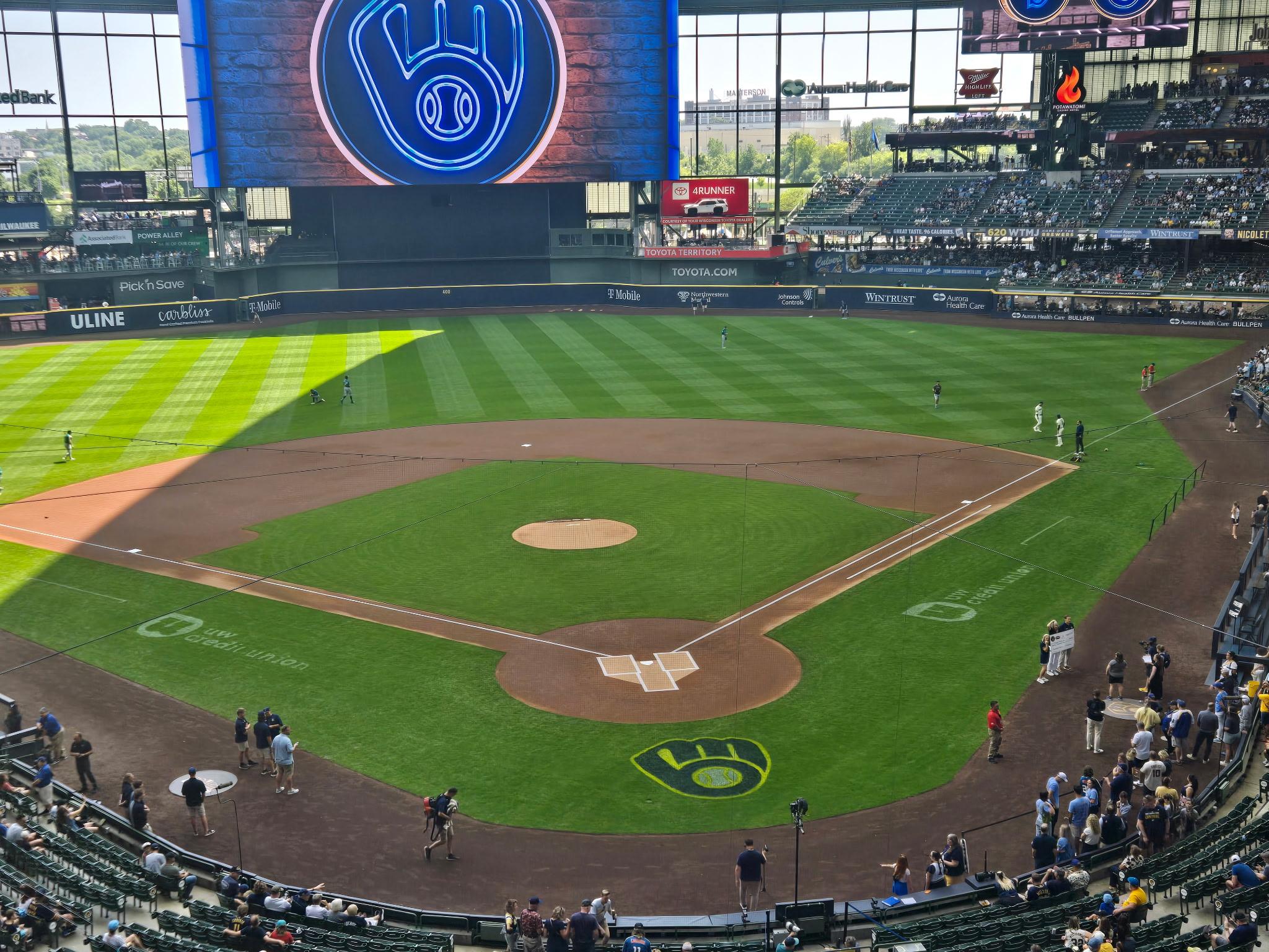 Real Fan View taken from Section 331 at American Family Field by Wendy C