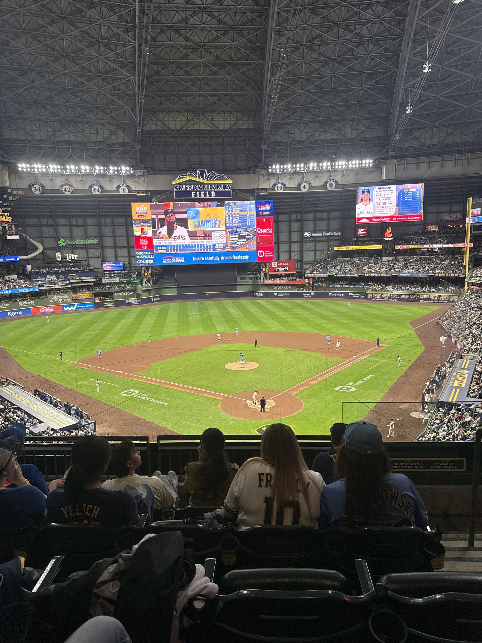 Real Fan View taken from Section 331 at American Family Field by Timothy S