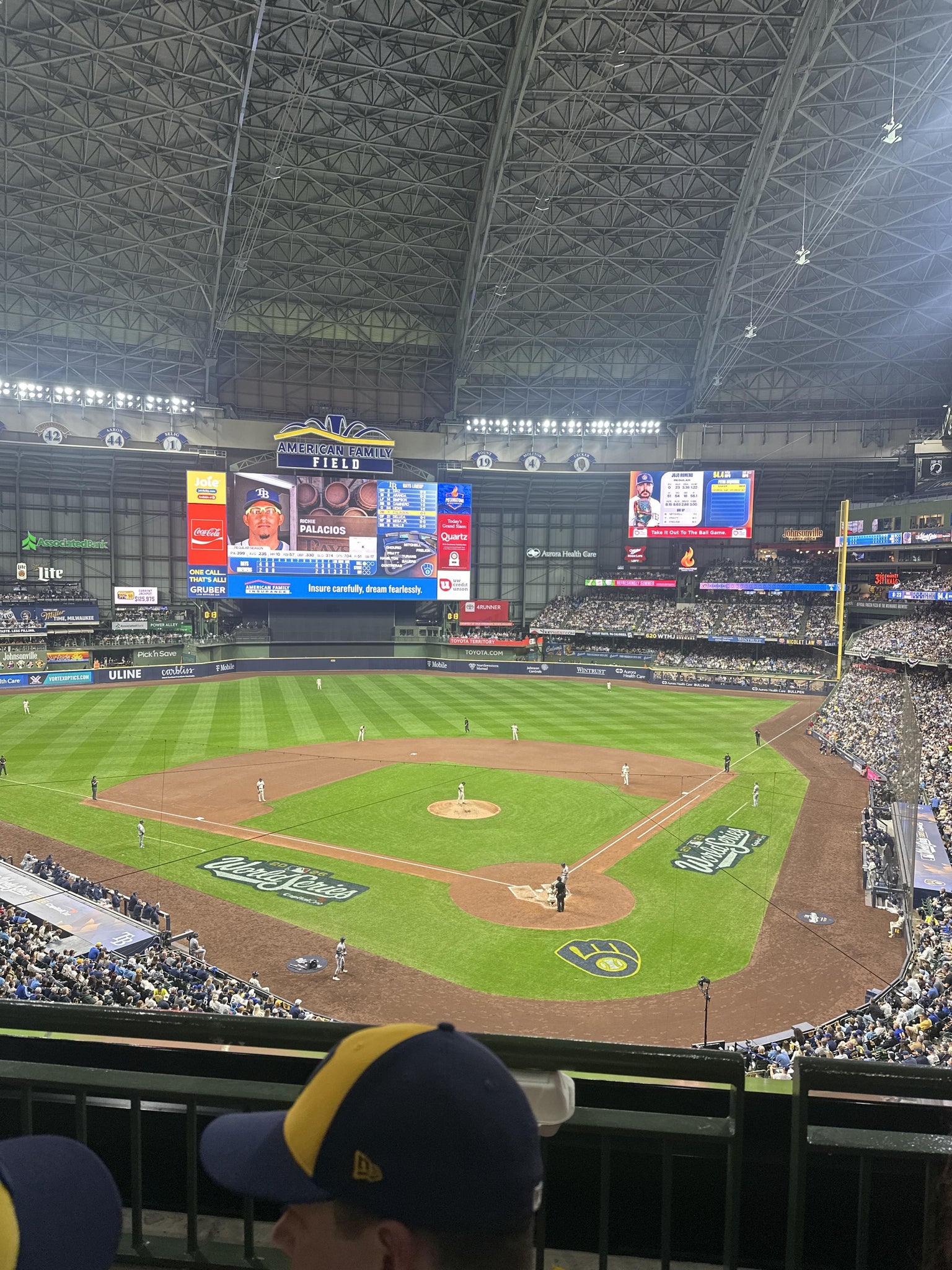 Real Fan View taken from Section 332 at American Family Field by Nicole K