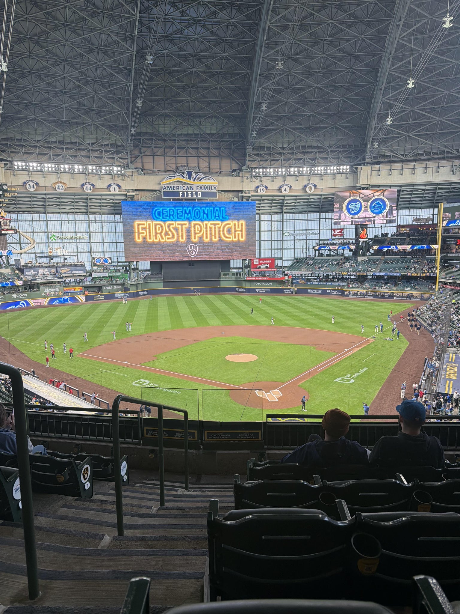 Real Fan View taken from Section 332 at American Family Field by Pamela S