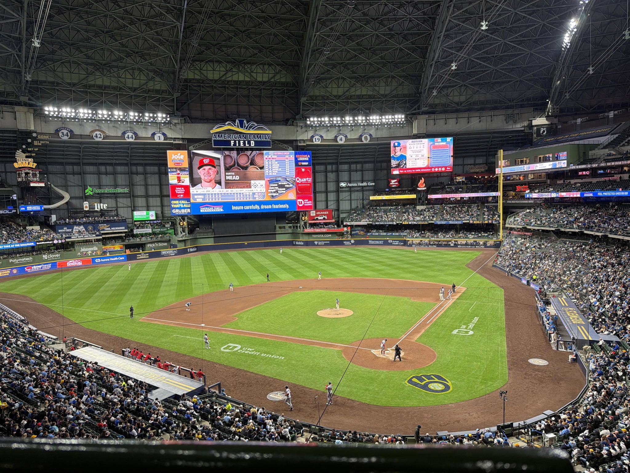 Real Fan View taken from Section 333 at American Family Field by Aidan Q