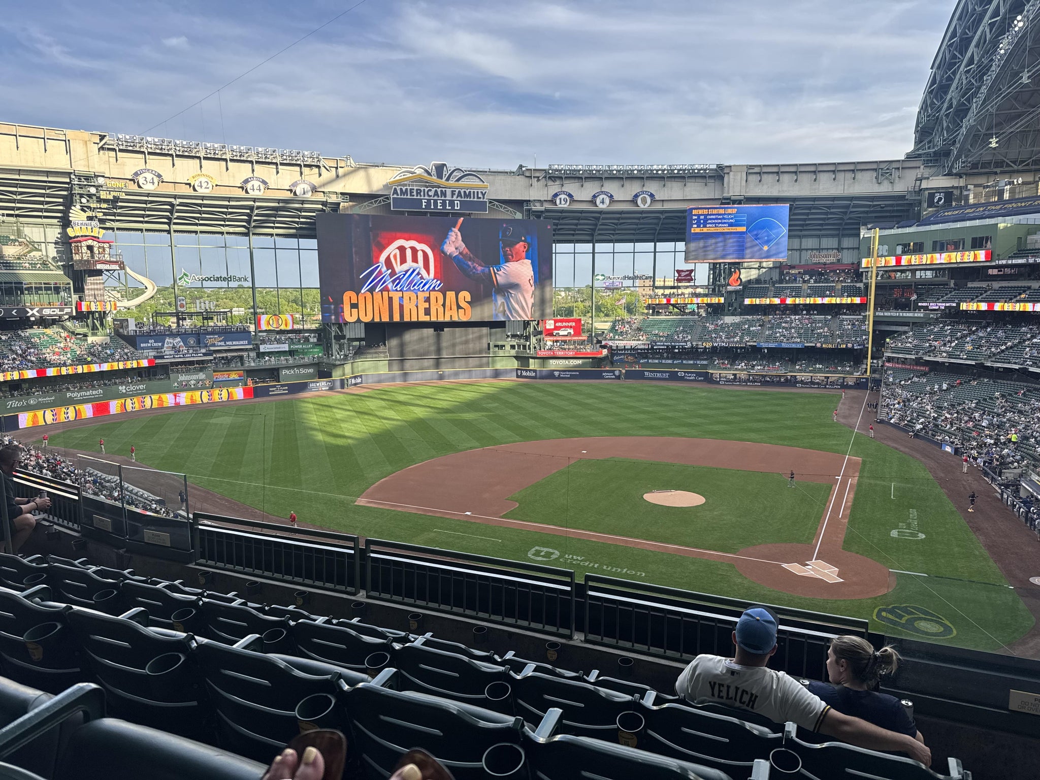 Real Fan View taken from Section 334 at American Family Field by Zachary K