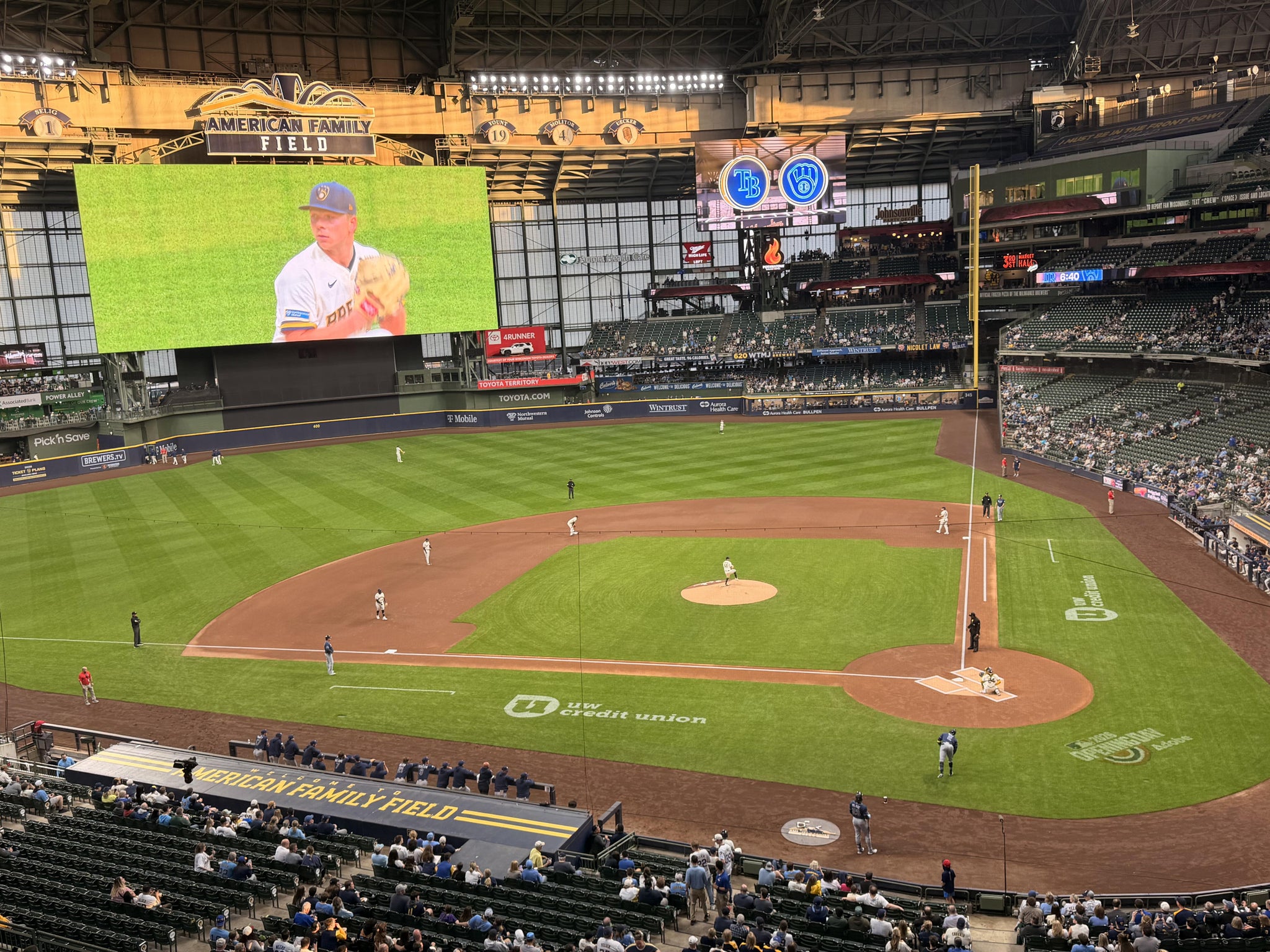Real Fan View taken from Section 335 at American Family Field by Kelly D