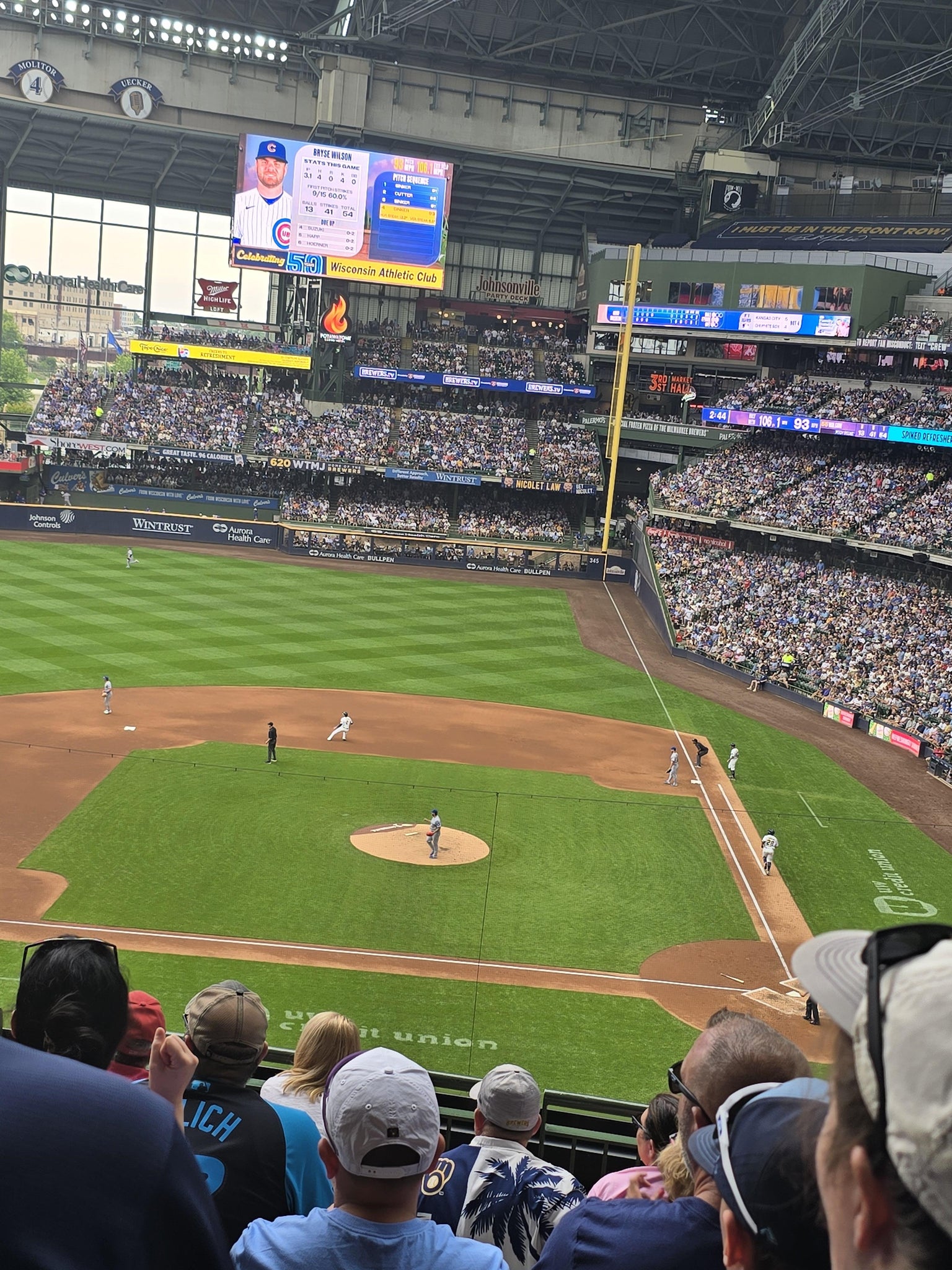 Real Fan View taken from Section 337 at American Family Field by Jeri D