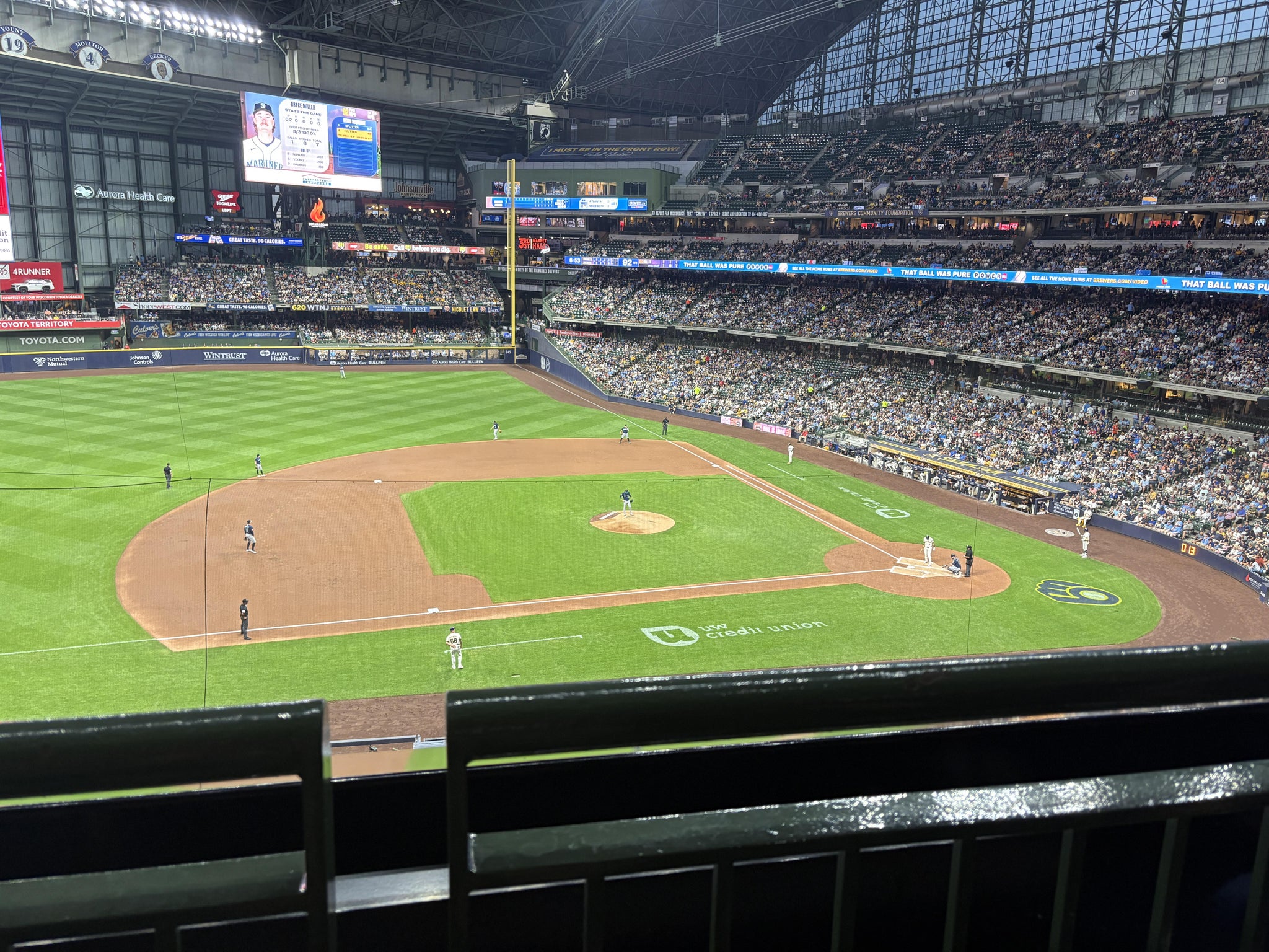 Real Fan View taken from Section 340 at American Family Field by Virgilio B
