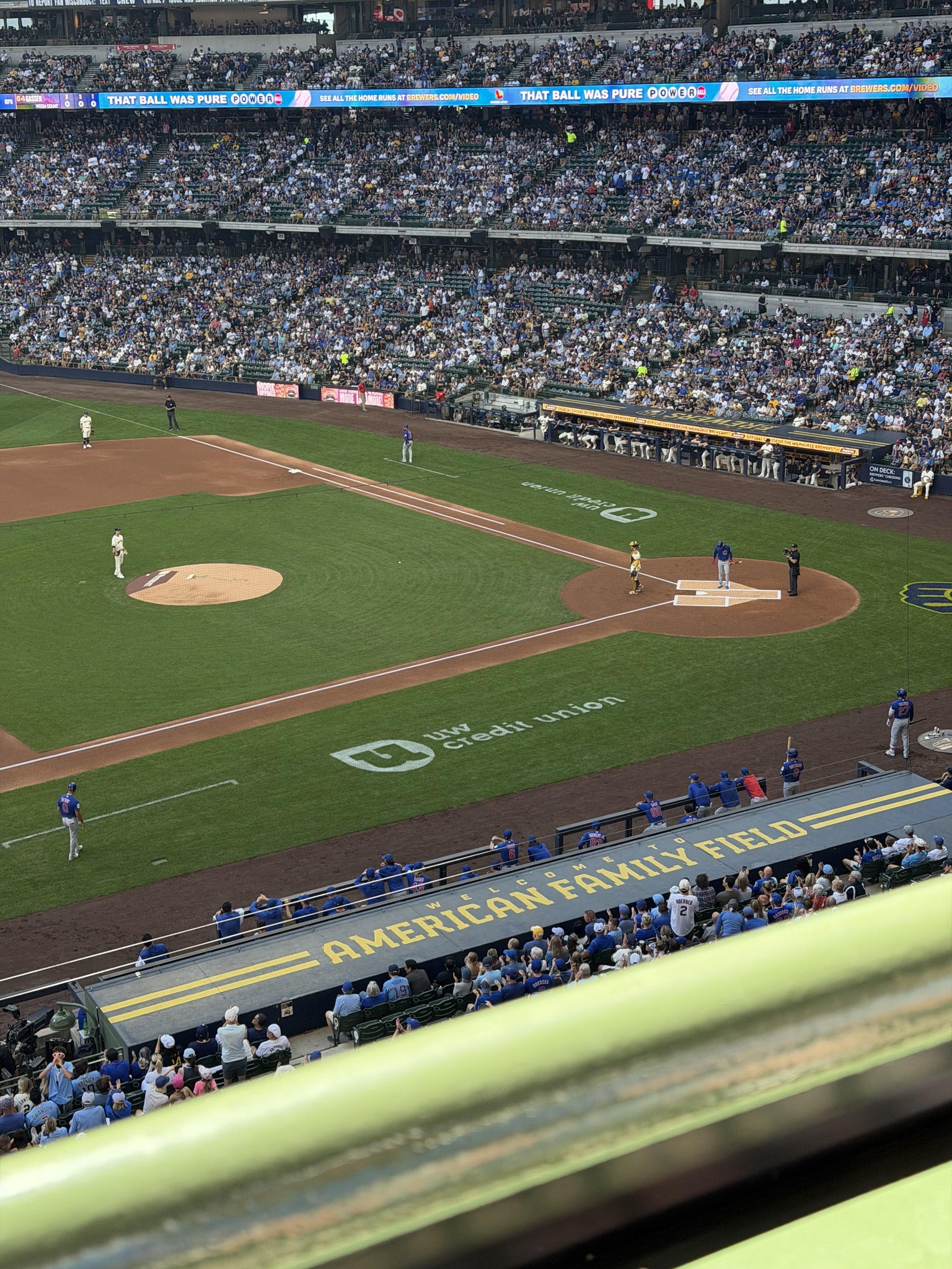 Real Fan View taken from Section 341 at American Family Field by Kristen J