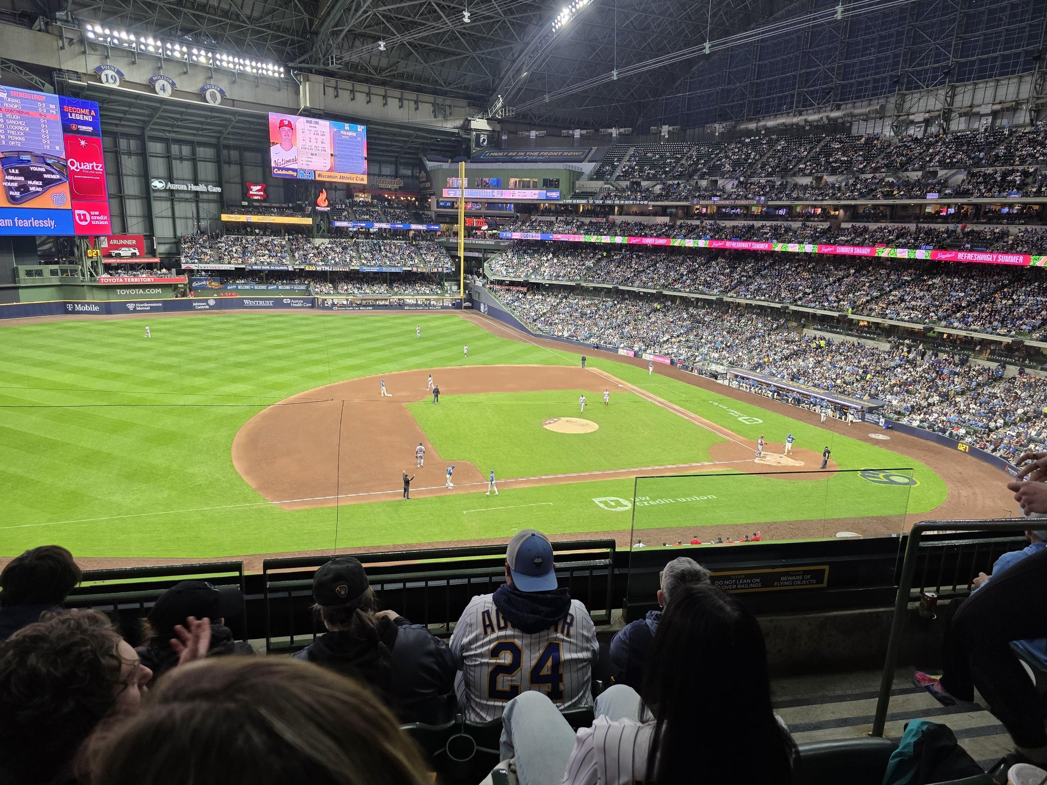 Real Fan View taken from Section 341 at American Family Field by Neil L