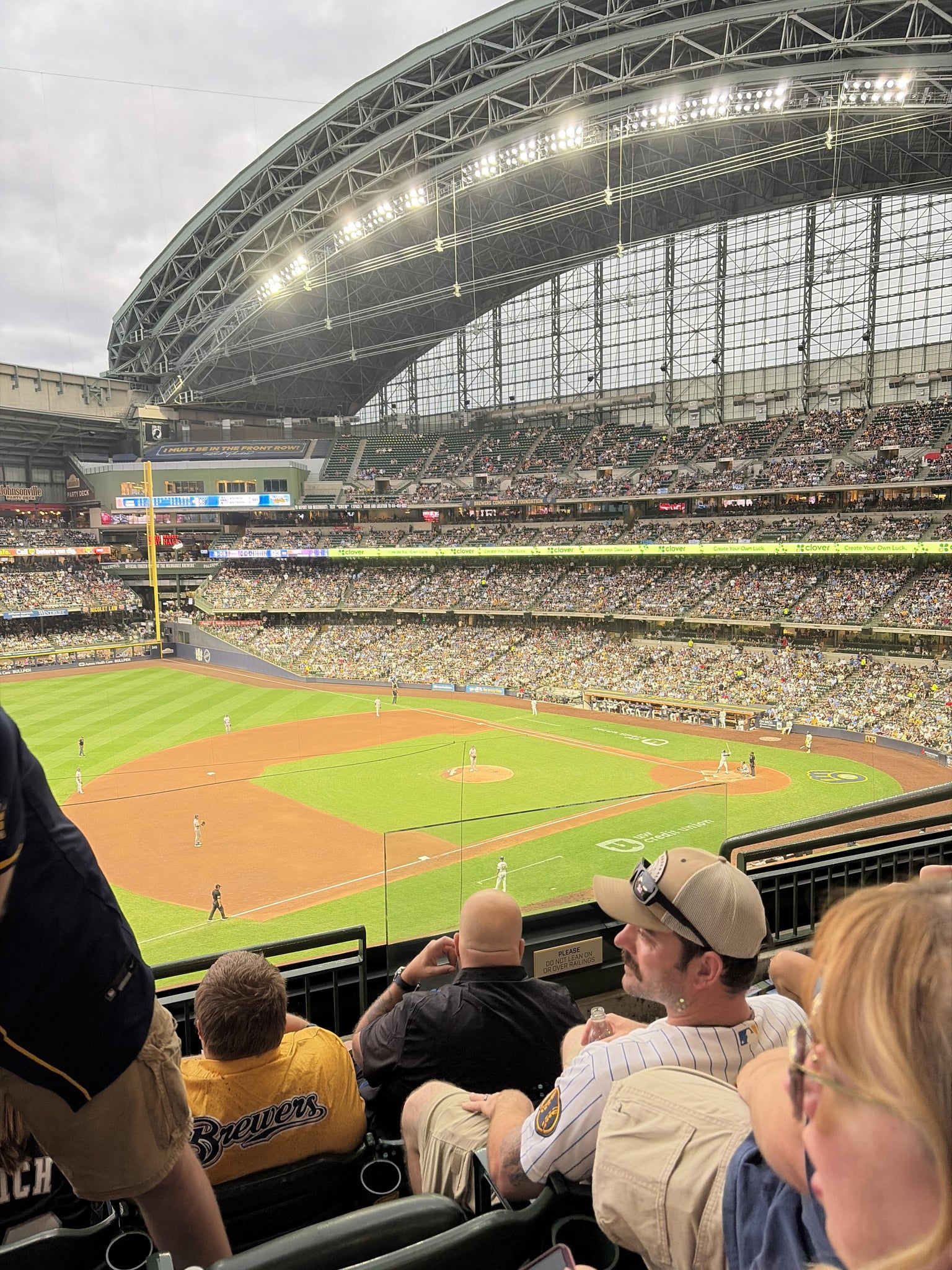 Real Fan View taken from Section 344 at American Family Field by Jinna B