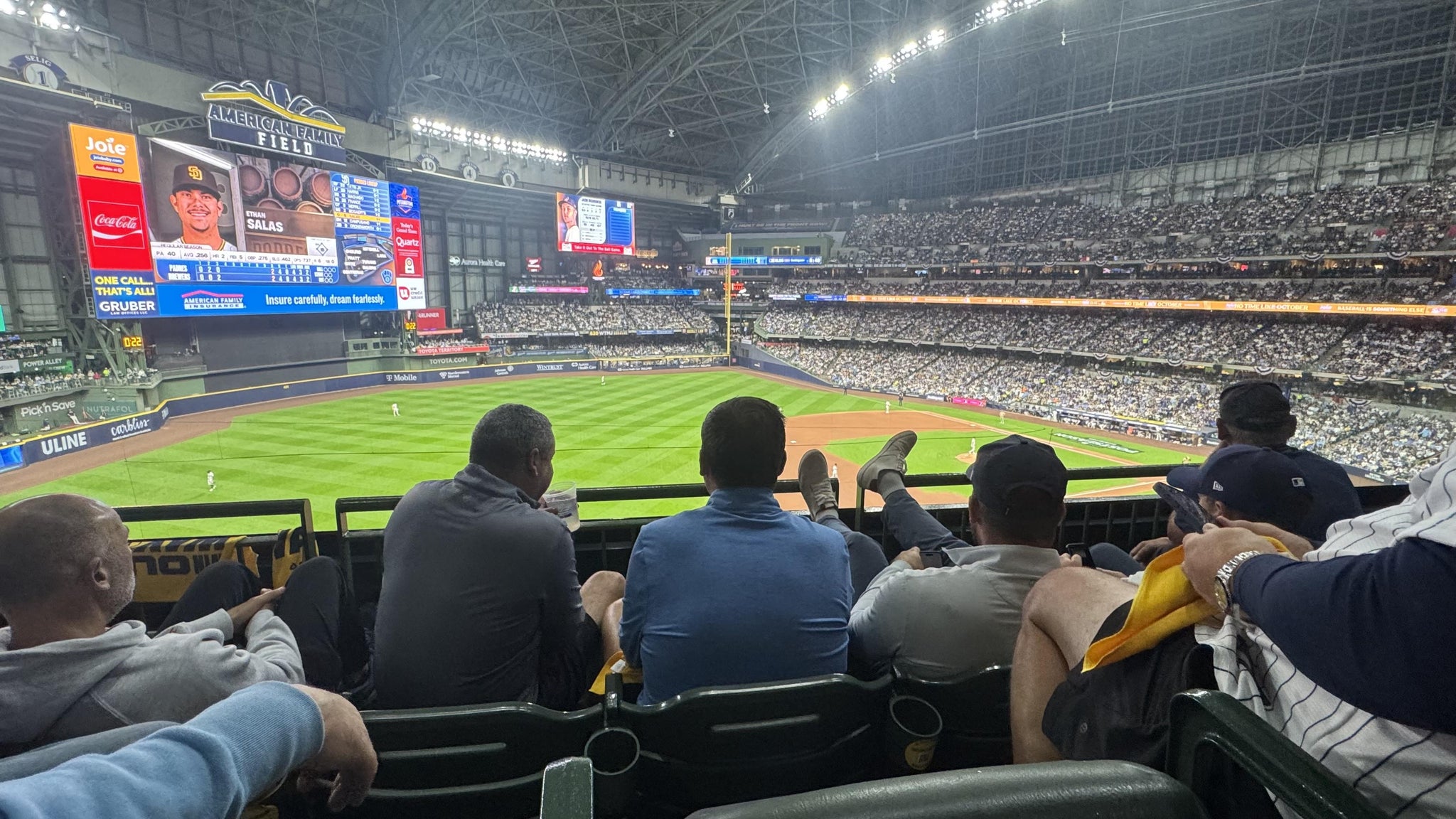 Real Fan View taken from Section 345 at American Family Field by Michael K