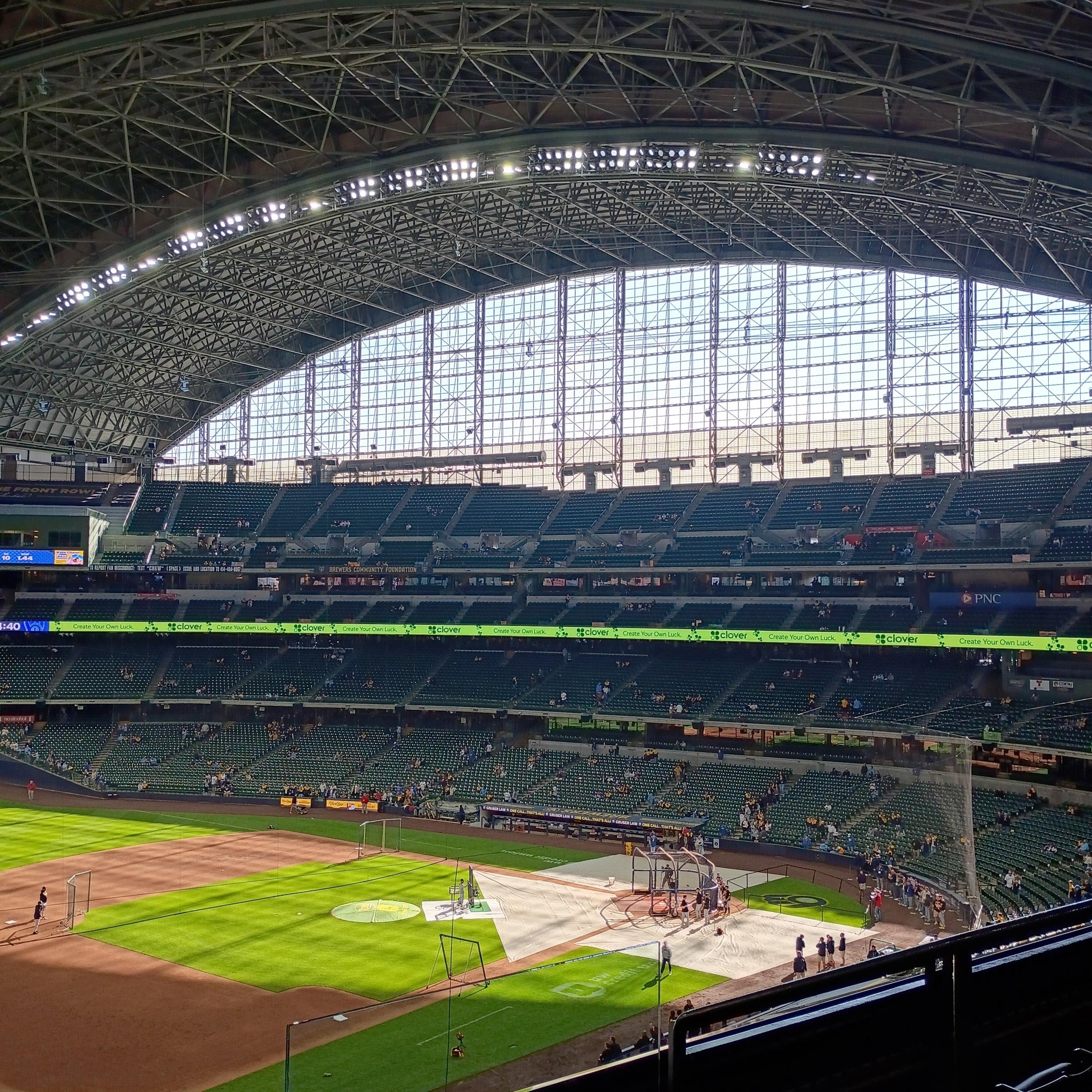 Real Fan View taken from Section 345 at American Family Field by Leonard M