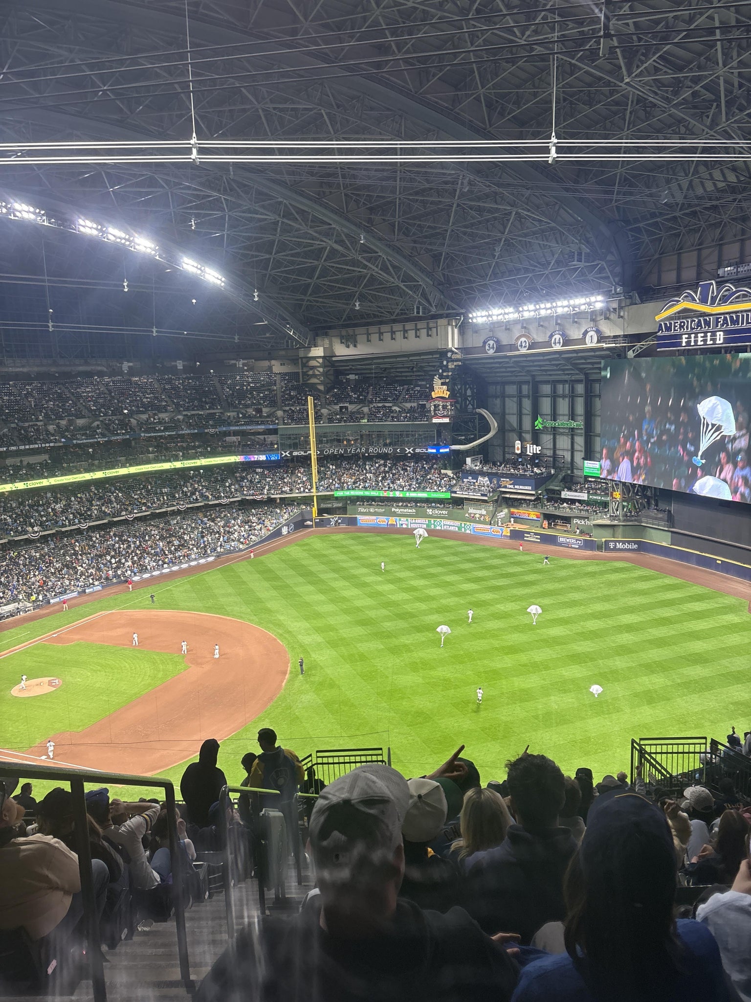 Real Fan View taken from Section 409 at American Family Field by Delaney K