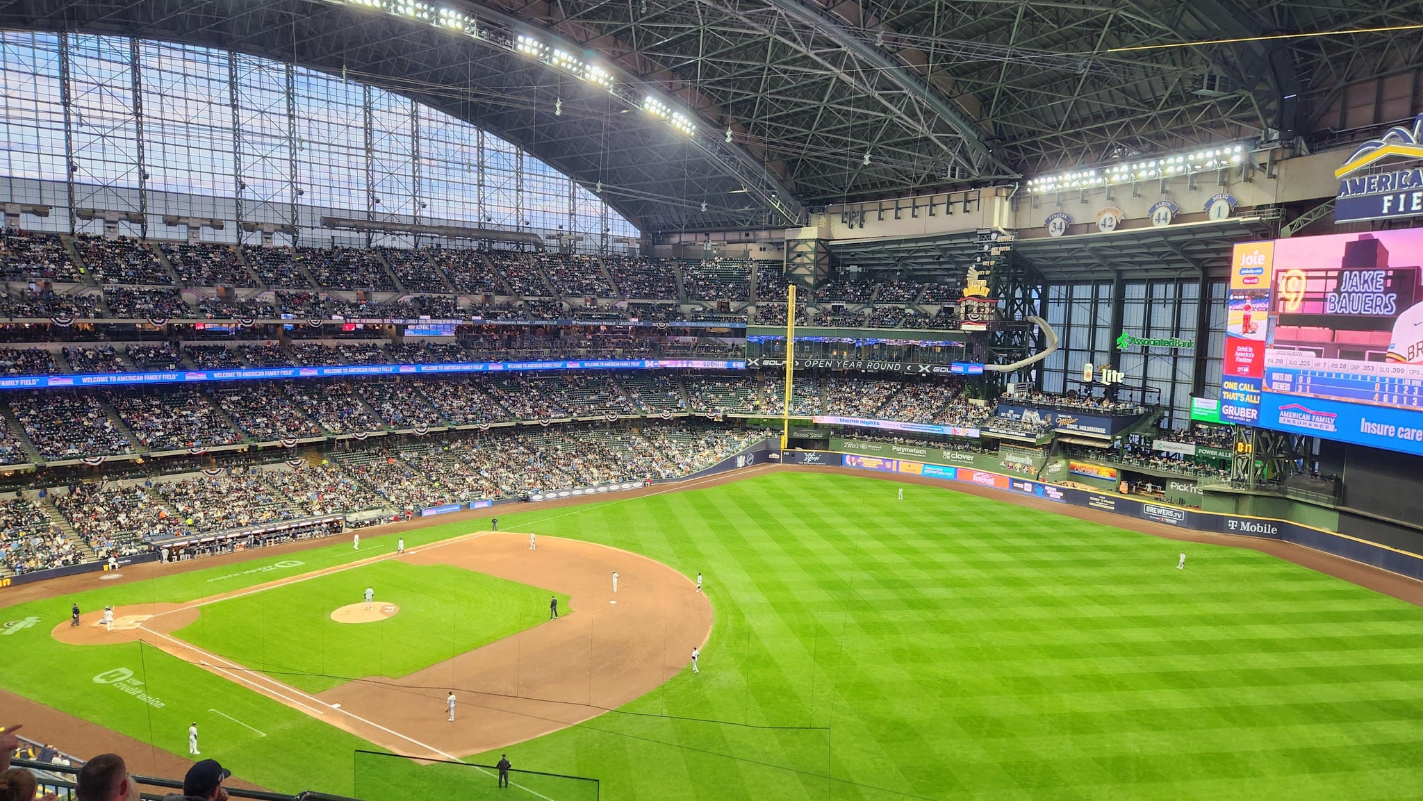 Real Fan View taken from Section 409 at American Family Field by Dave S