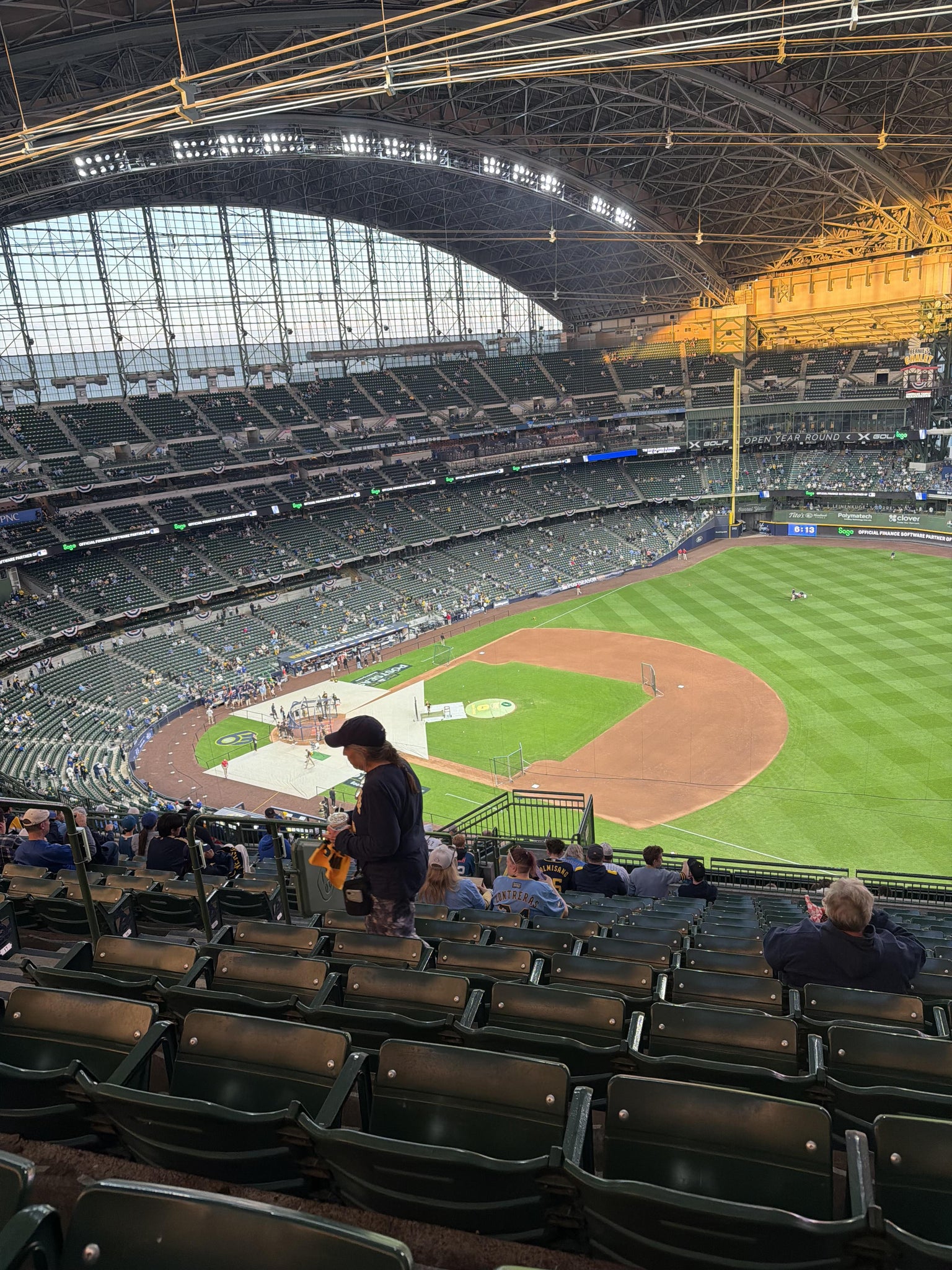 Real Fan View taken from Section 411 at American Family Field by Kellie L